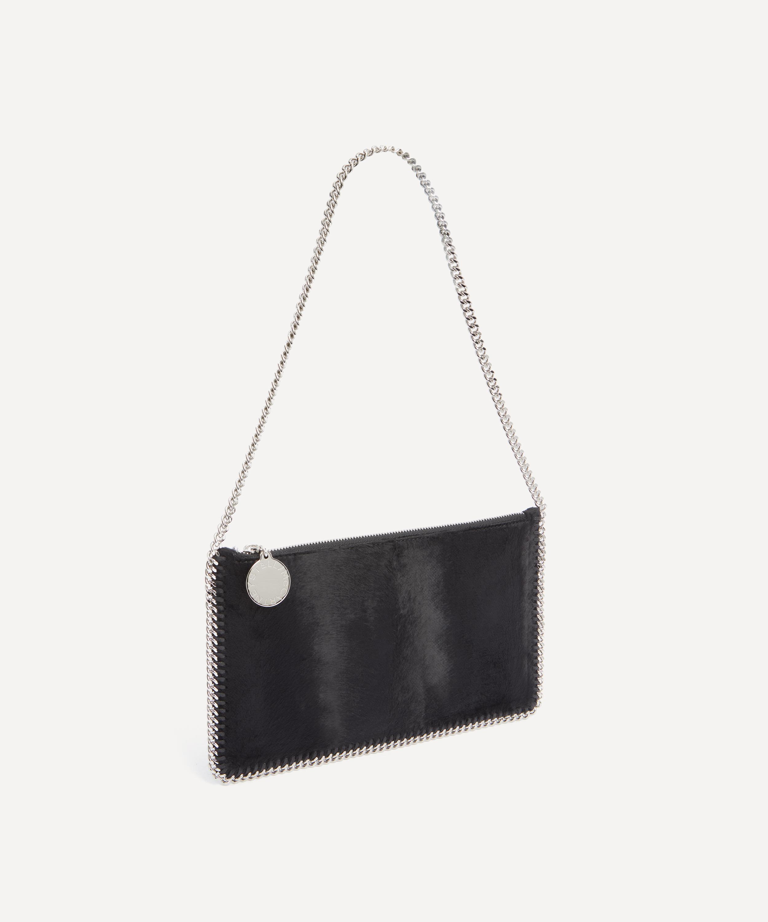 Stella McCartney - Falabella Pochette Velvet Shoulder Bag image number 2
