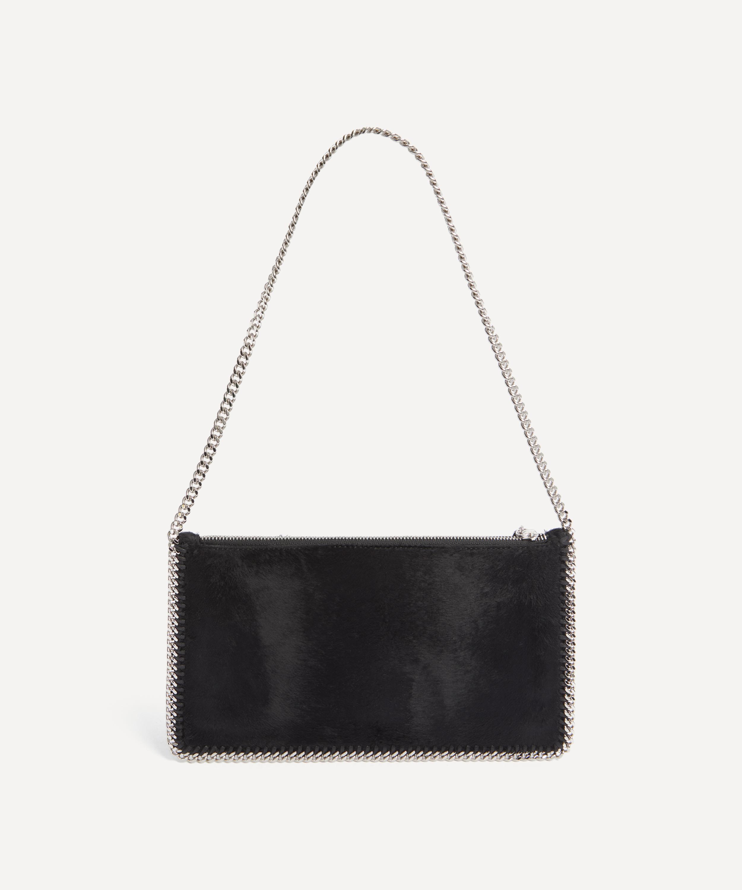 Stella McCartney - Falabella Pochette Velvet Shoulder Bag image number 3