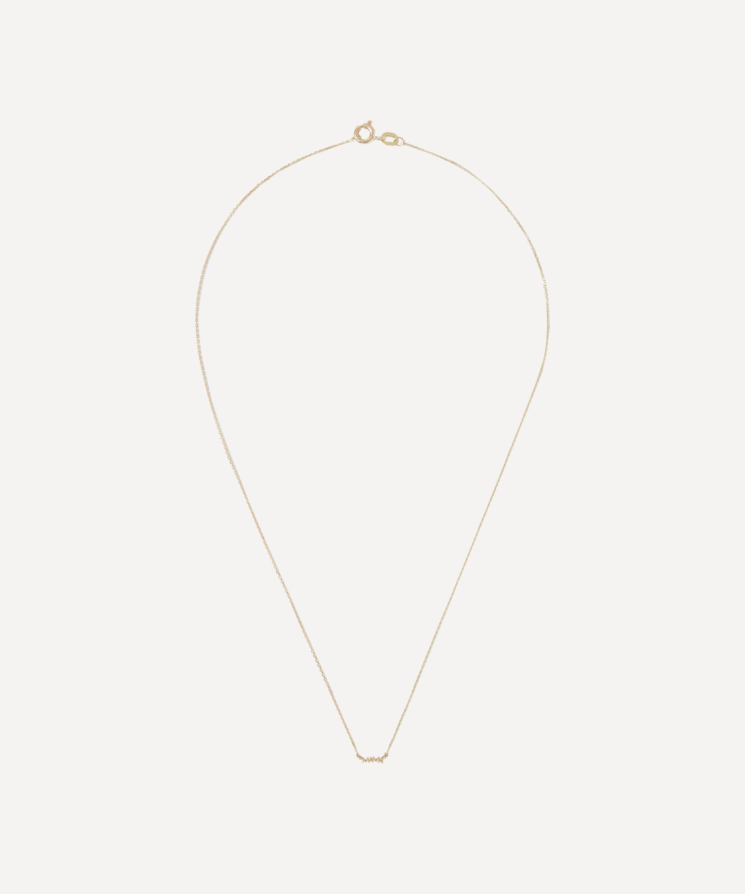 AURUM + GREY - 9ct Gold Petite Mama Chain Necklace