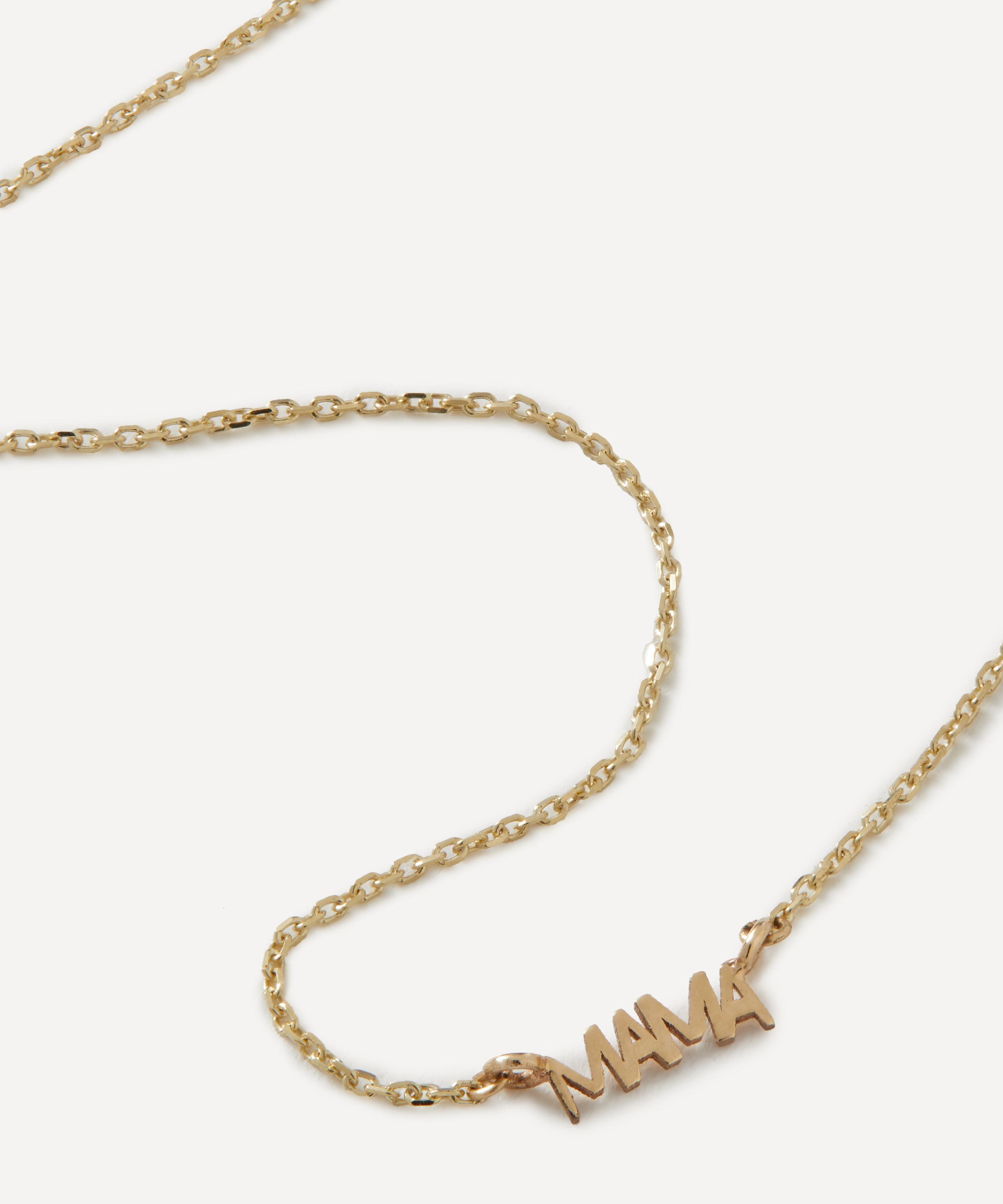 AURUM + GREY - 9ct Gold Petite Mama Chain Necklace image number 1