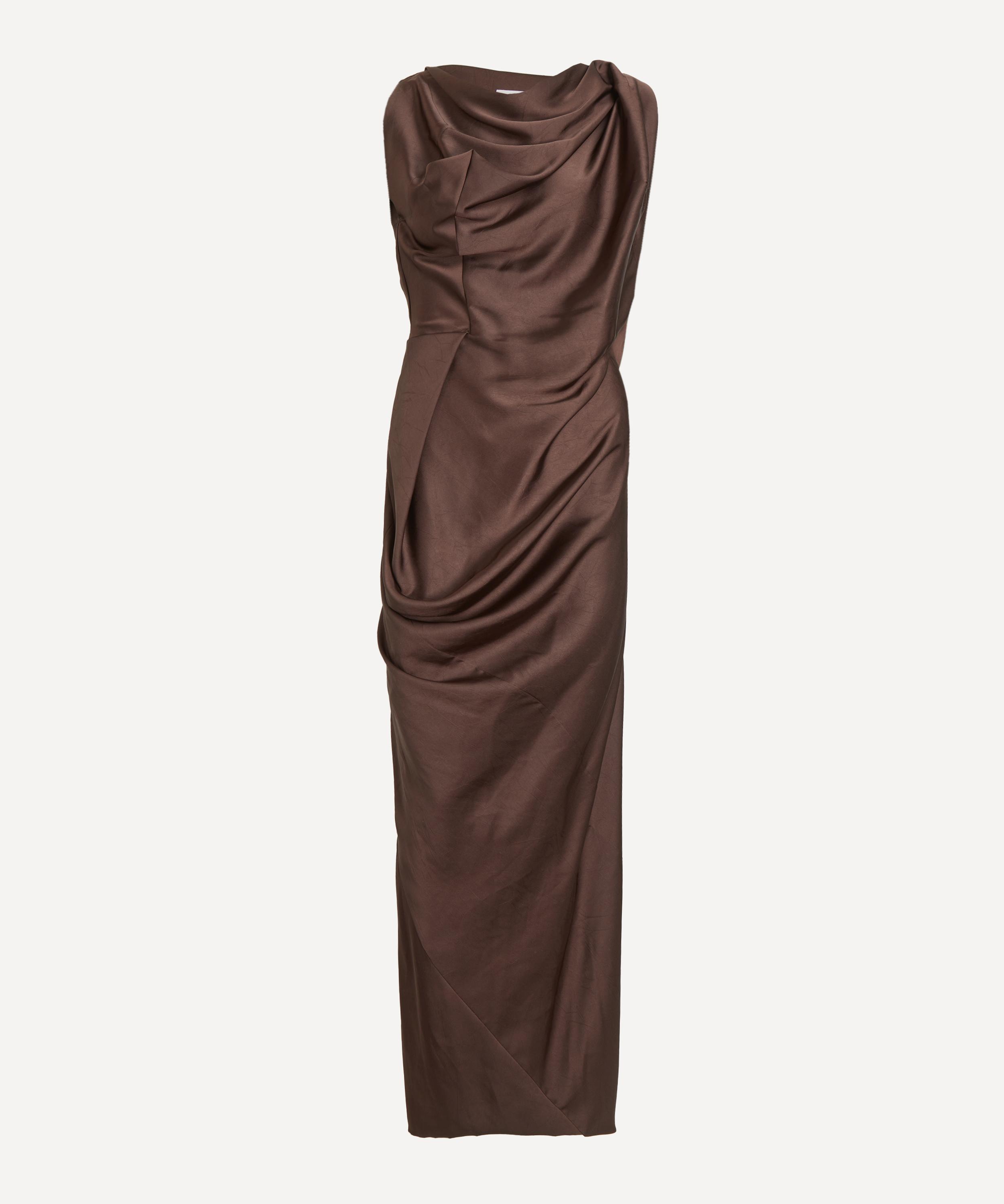 Vivienne Westwood - Chocolate Brown Long Fond Dress image number 0