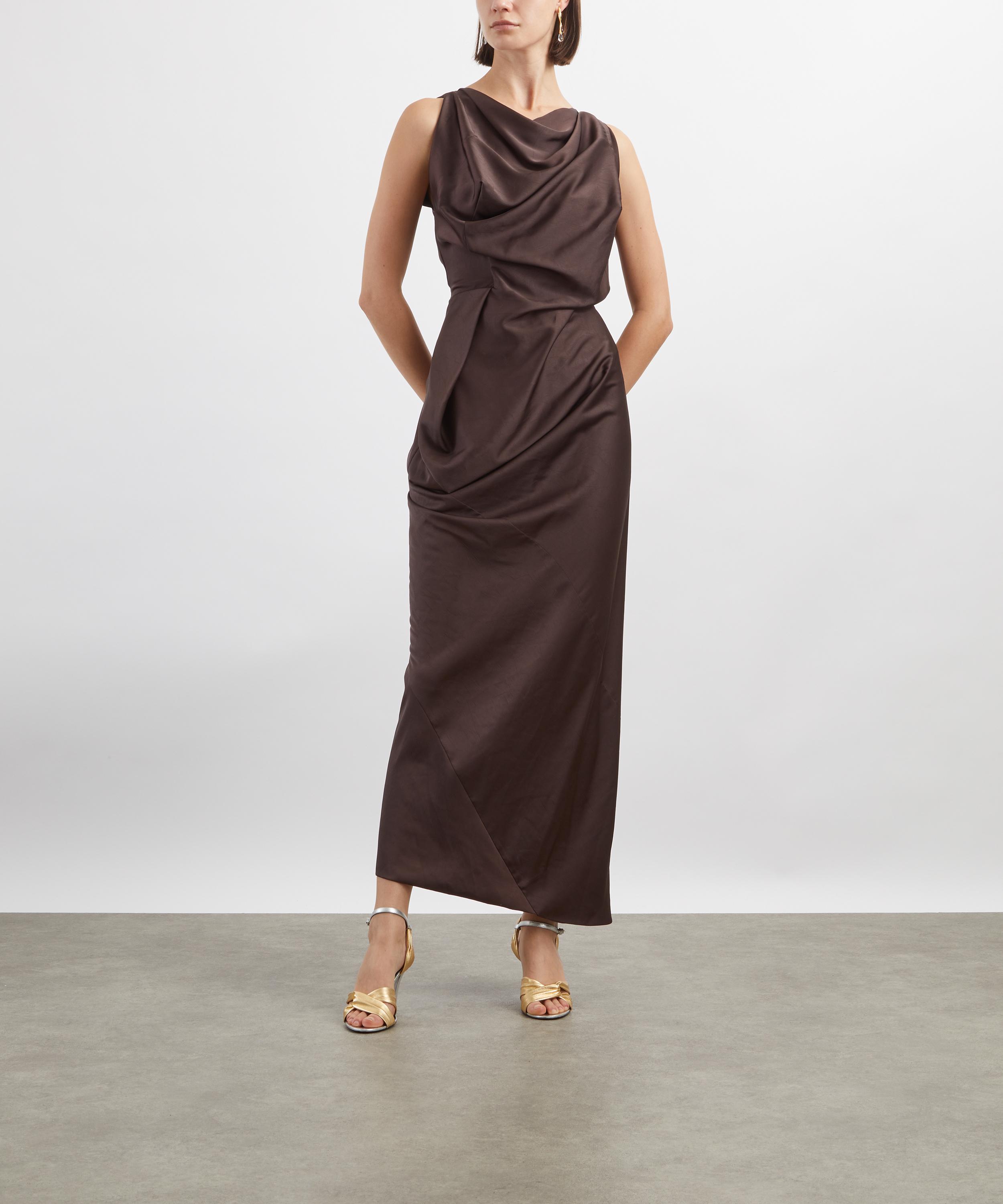 Vivienne Westwood - Chocolate Brown Long Fond Dress image number 1