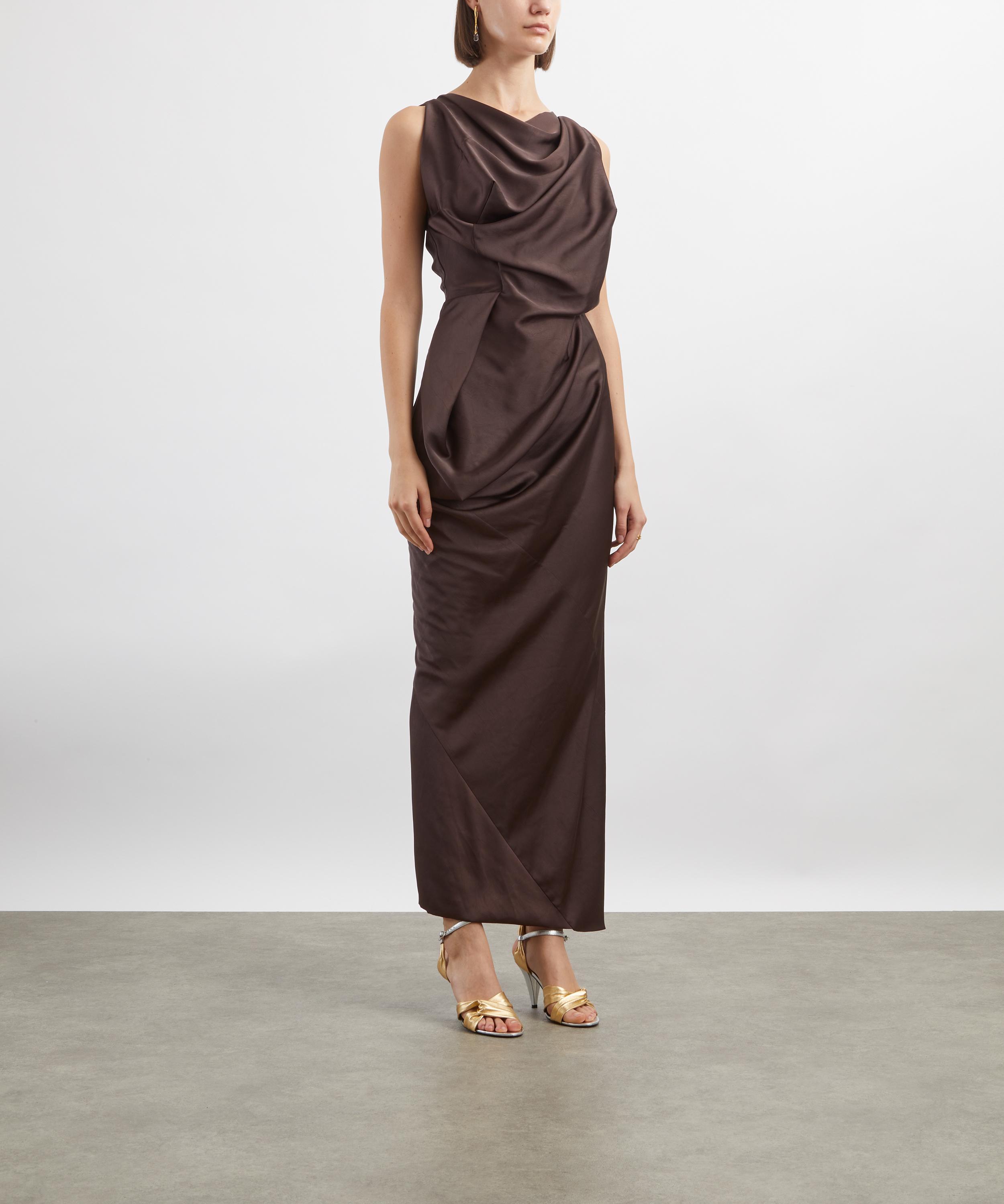 Vivienne Westwood - Chocolate Brown Long Fond Dress image number 2