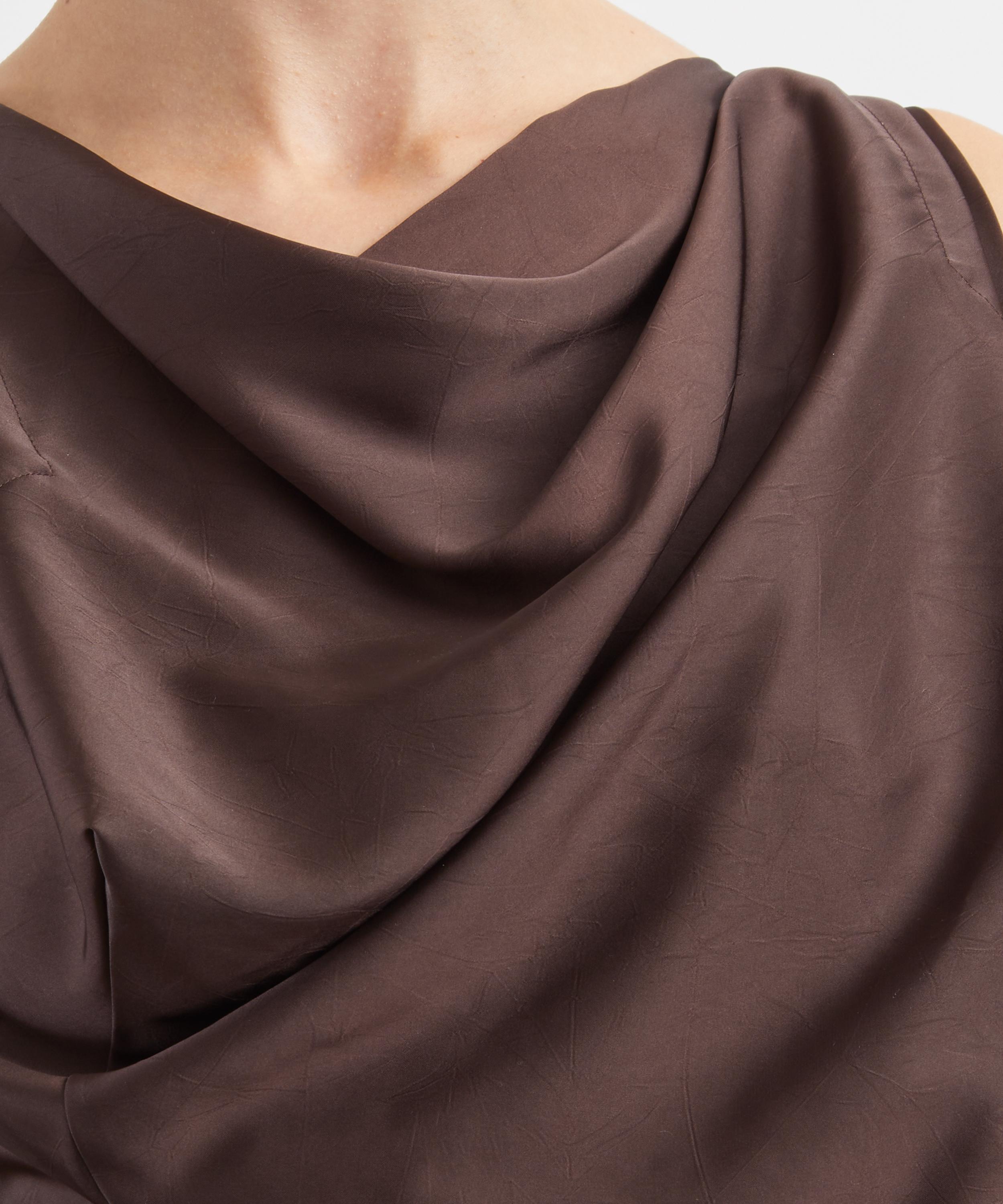 Vivienne Westwood - Chocolate Brown Long Fond Dress image number 4