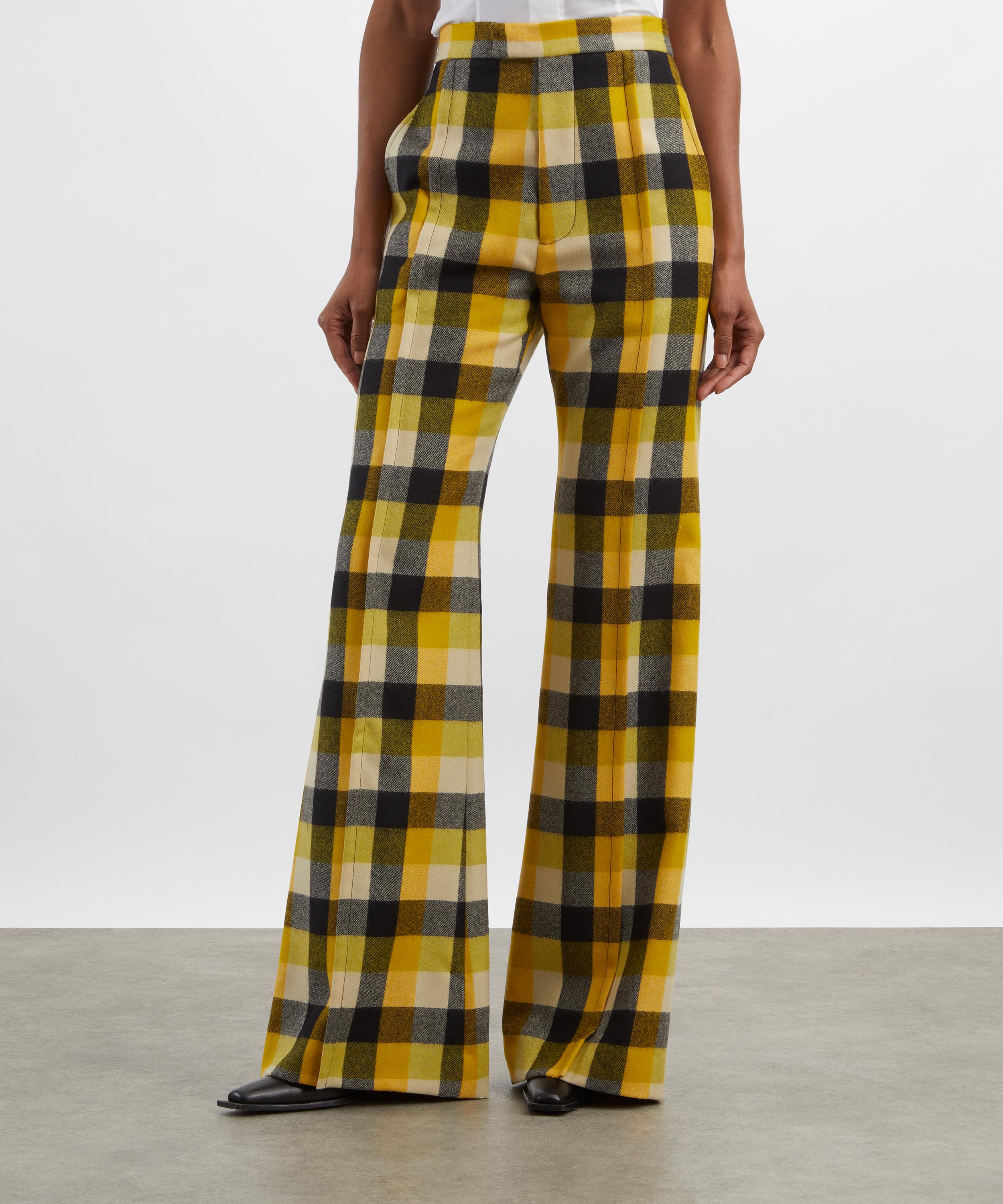 Vivienne Westwood - Wide-Leg Pixel Check Trousers image number 2
