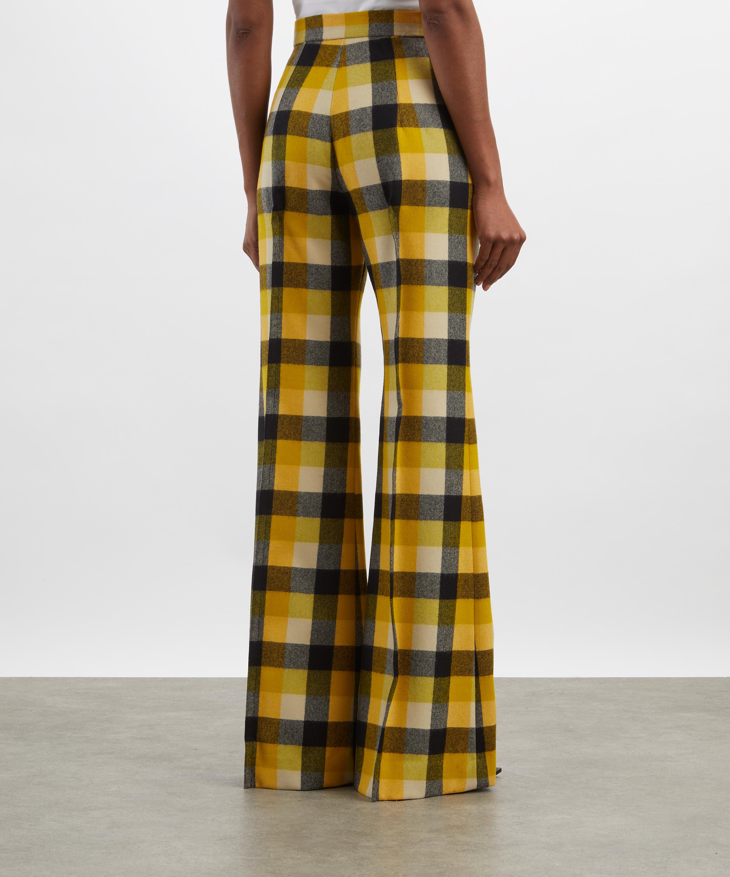Vivienne Westwood - Wide-Leg Pixel Check Trousers image number 3