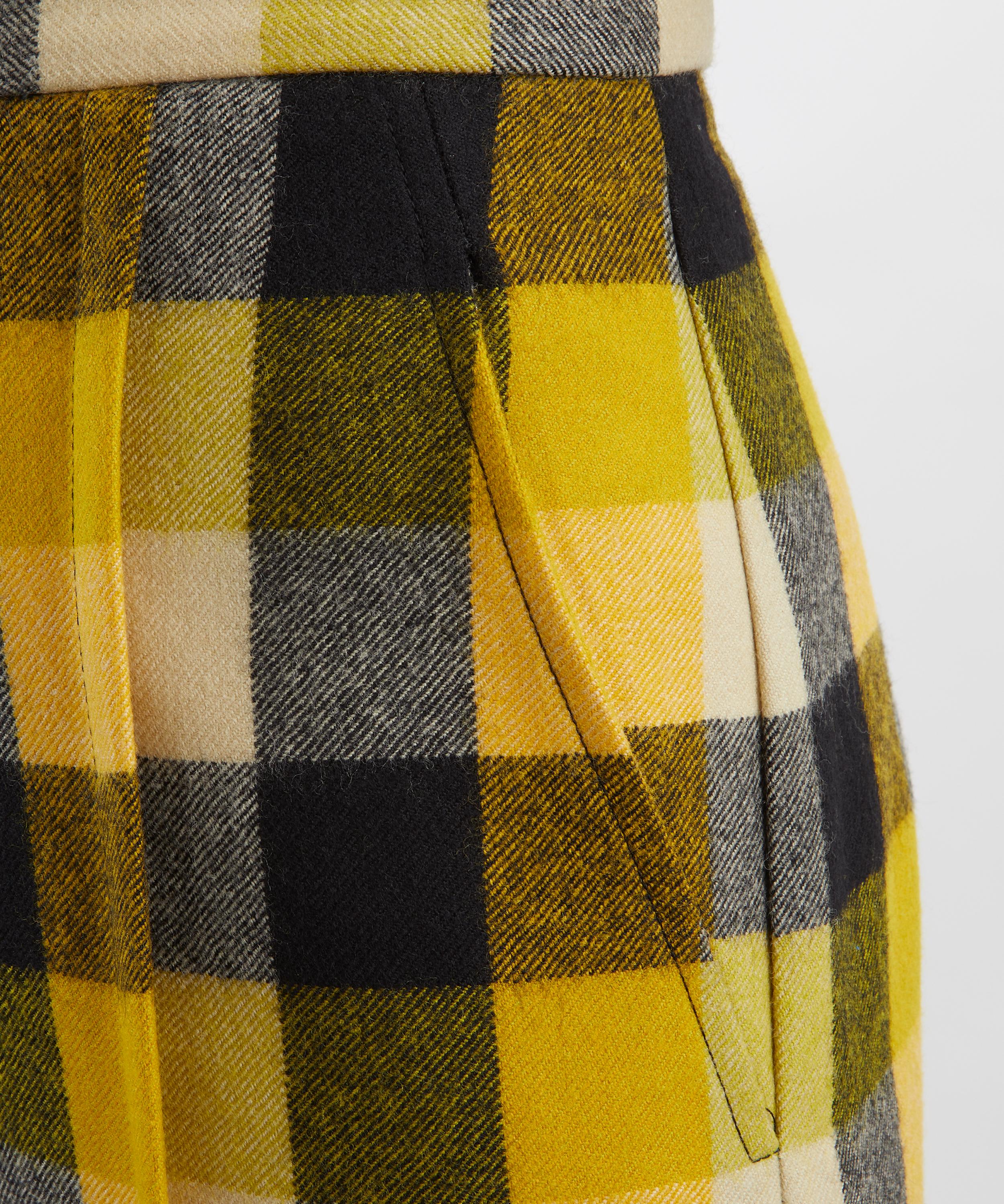 Vivienne Westwood - Wide-Leg Pixel Check Trousers image number 4