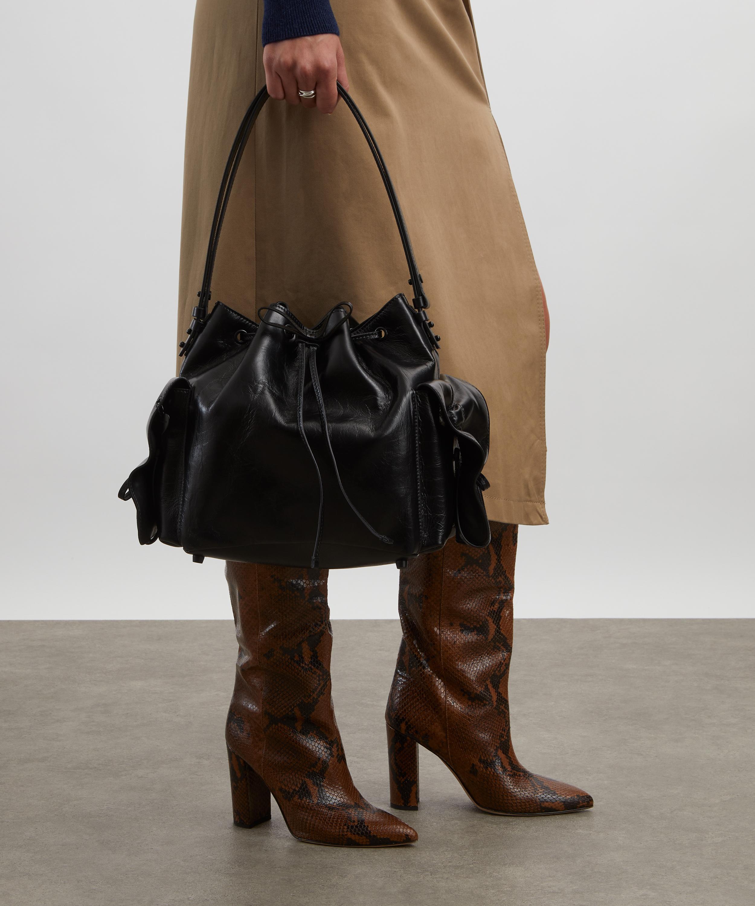 Acne Studios - Multi-Pocket Leather Bucket Bag image number 1