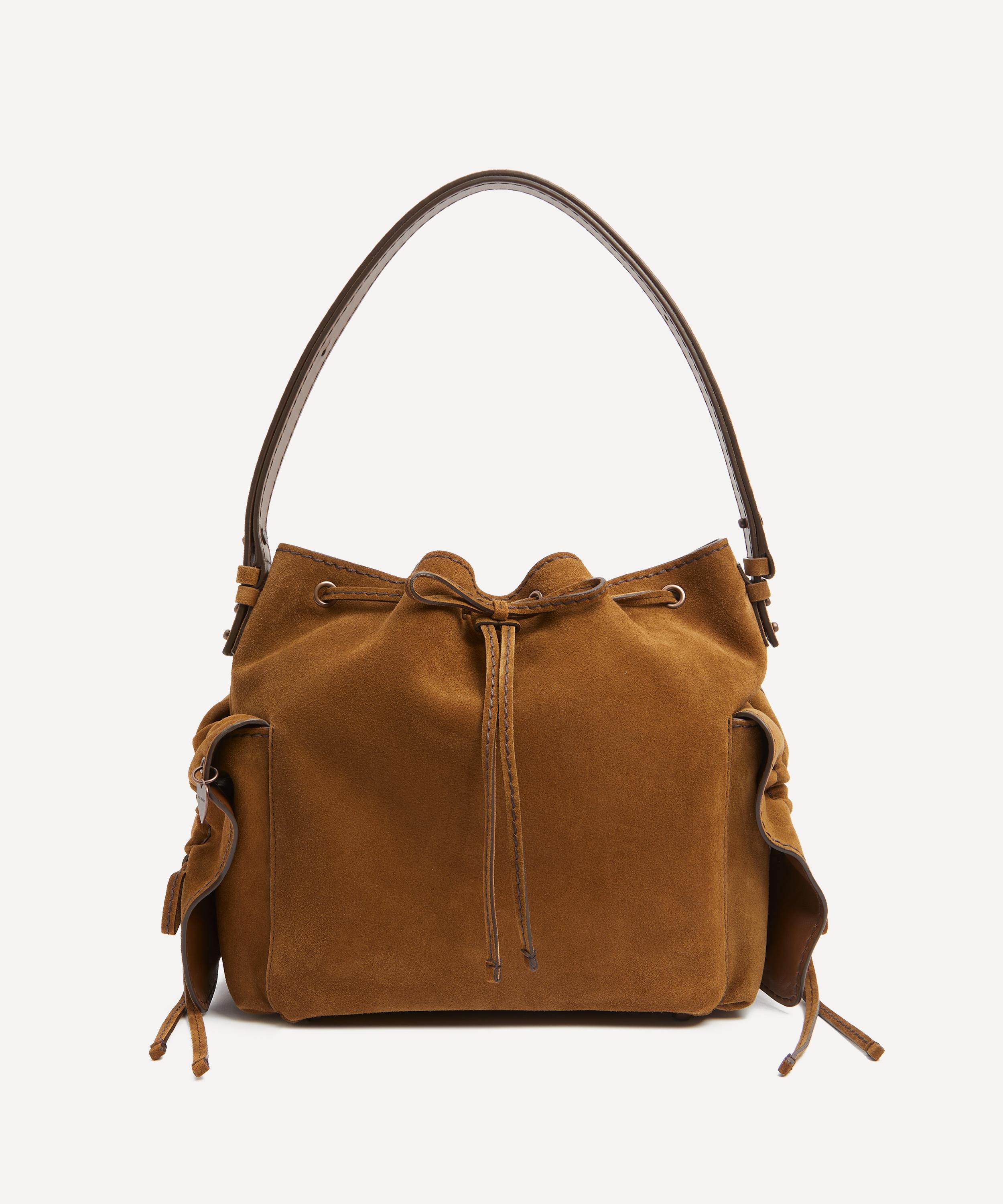 Acne Studios - Multi-Pocket Suede Bucket Bag image number 0