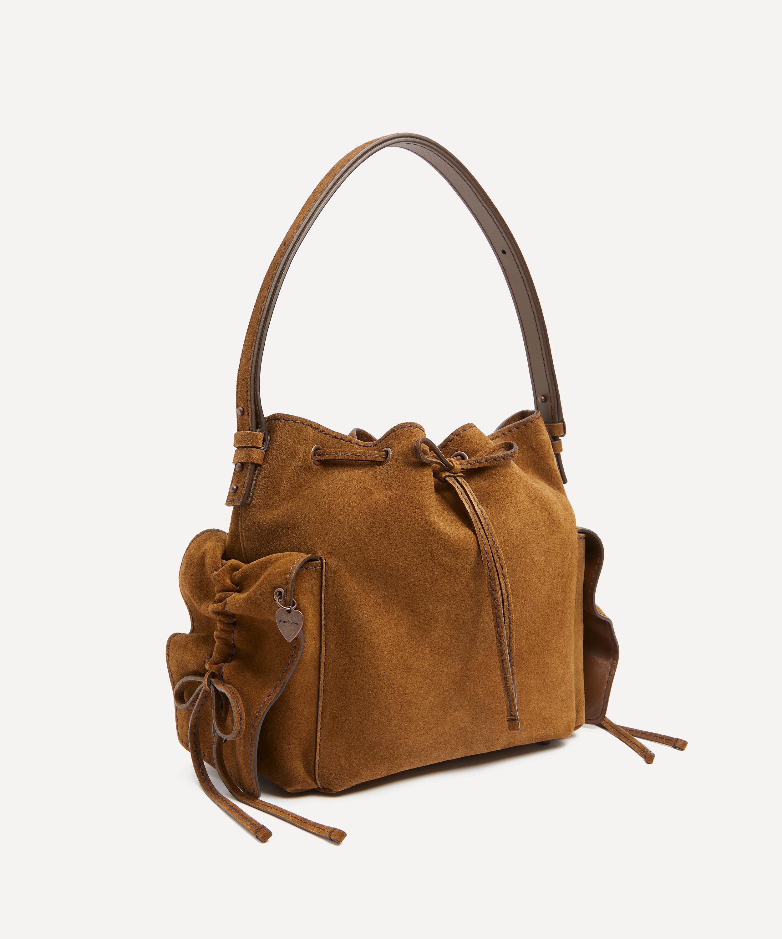Acne Studios - Multi-Pocket Suede Bucket Bag image number 2