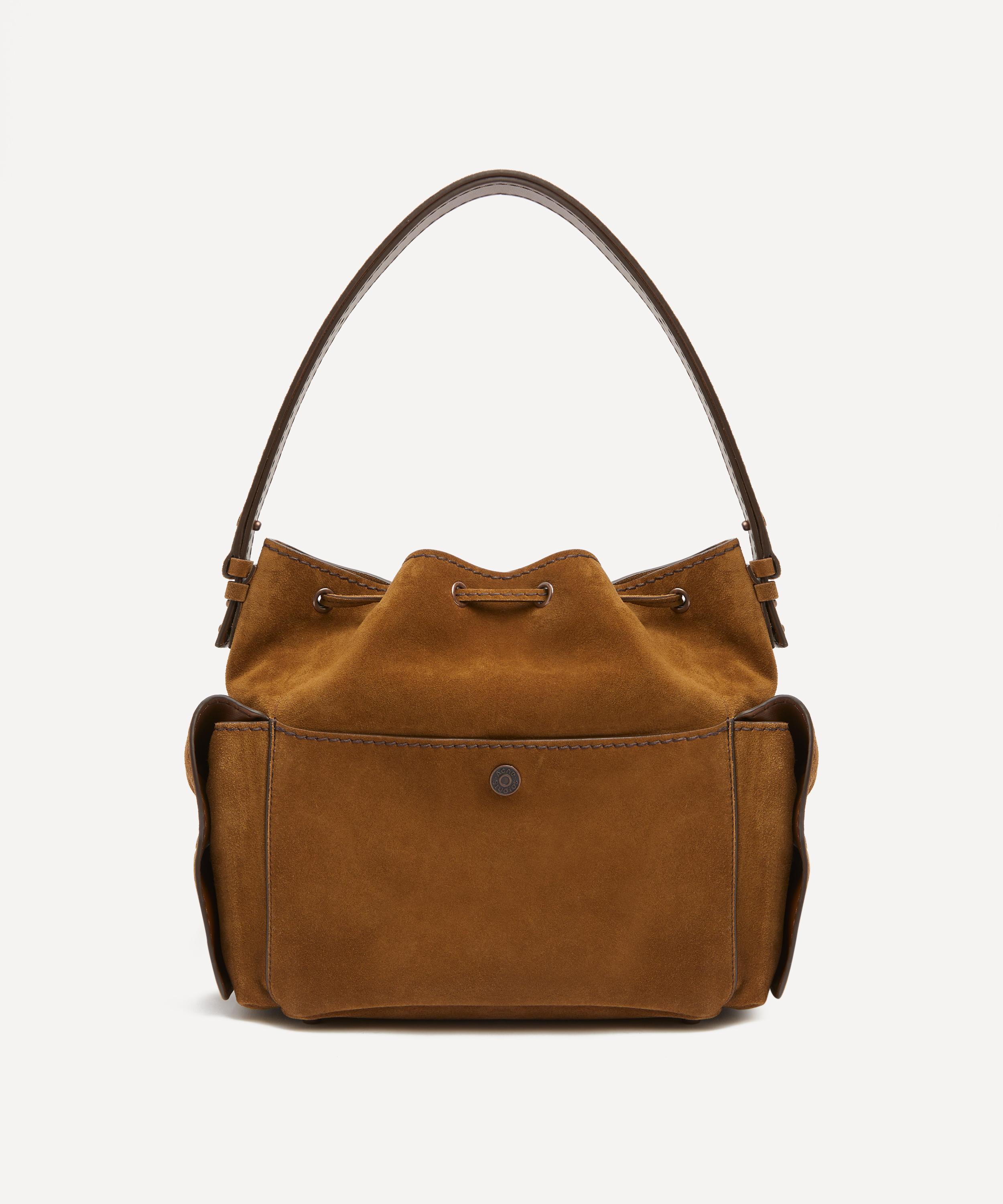 Acne Studios - Multi-Pocket Suede Bucket Bag image number 3