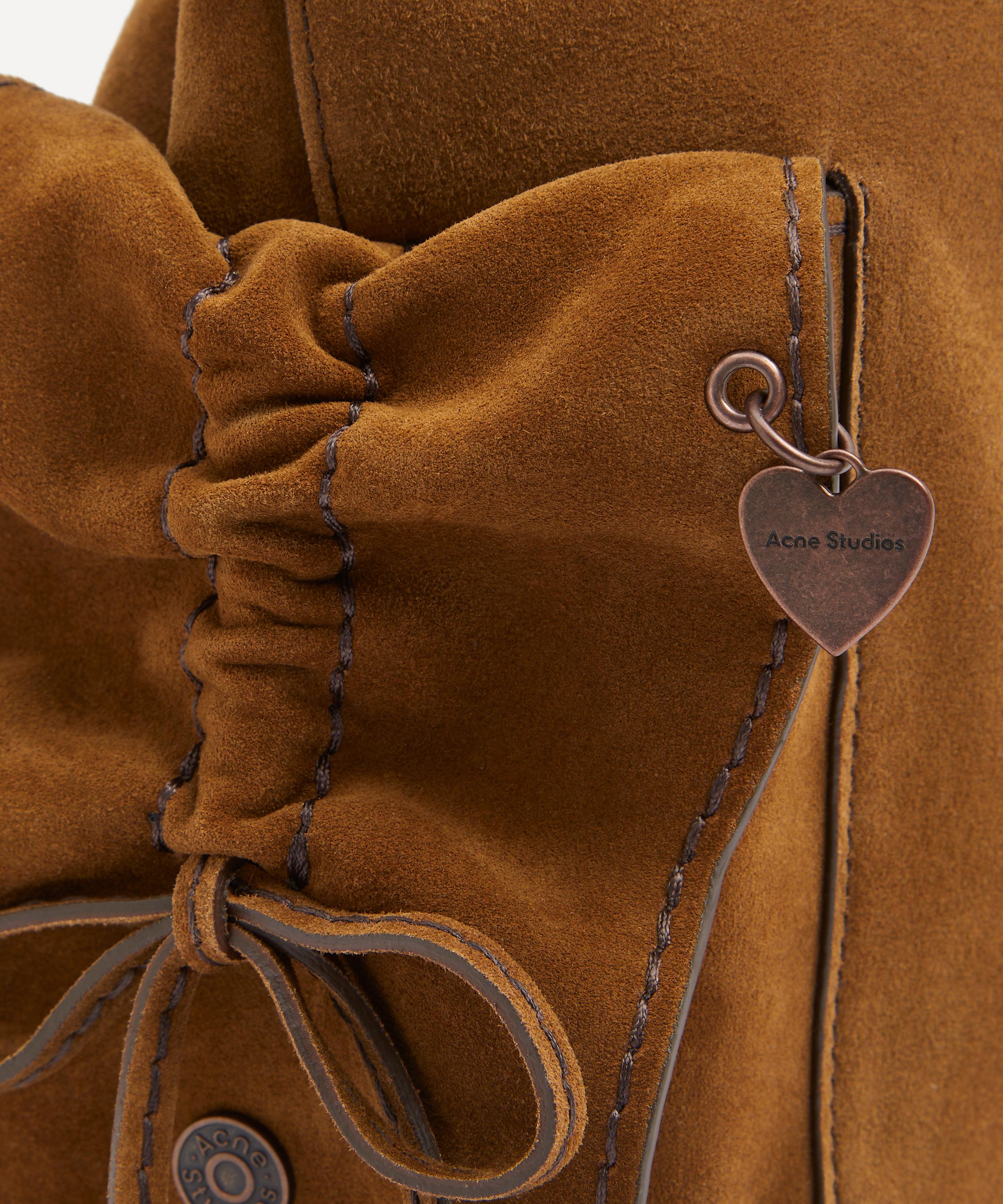 Acne Studios - Multi-Pocket Suede Bucket Bag image number 4