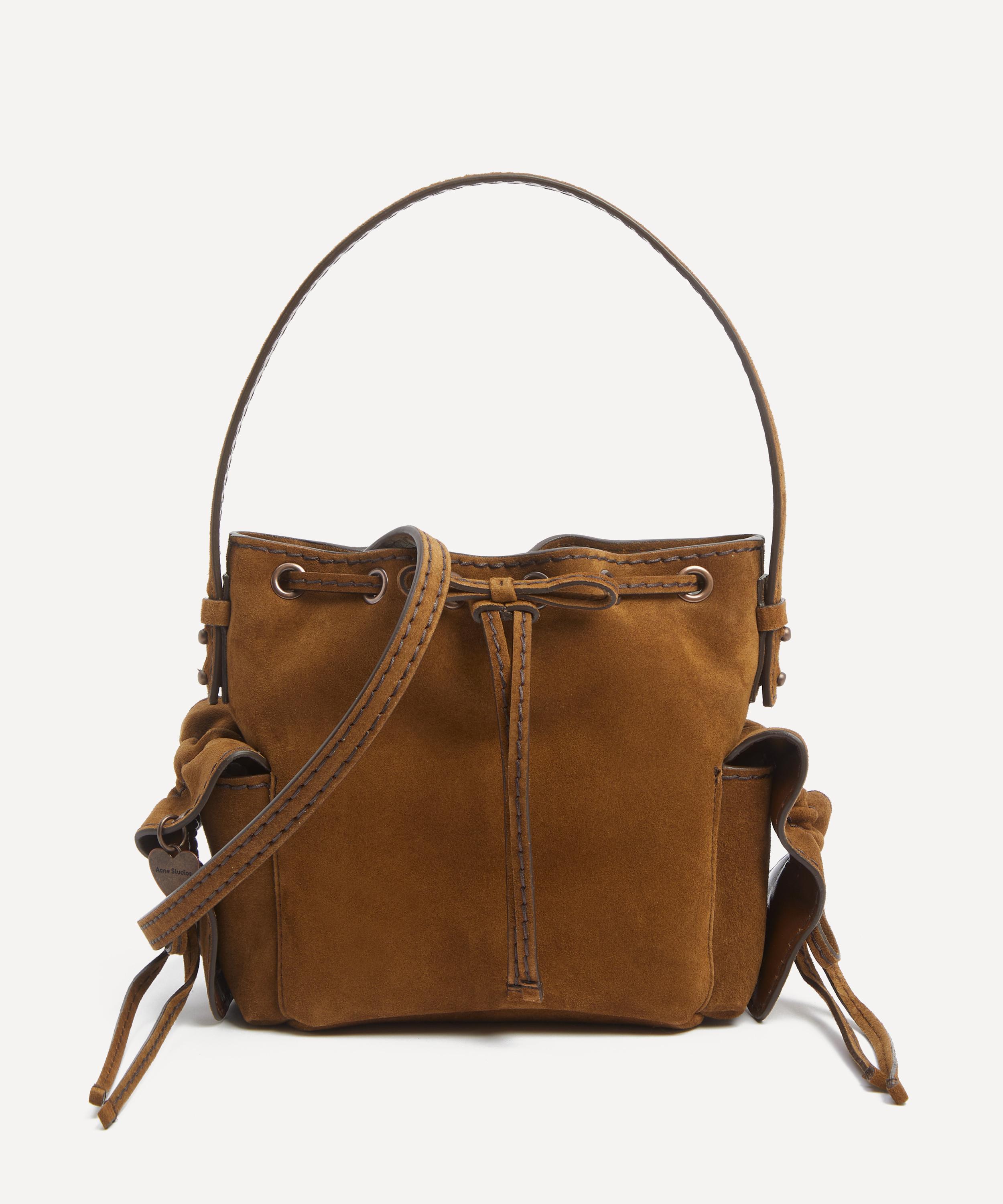Acne Studios - Multi-Pocket Mini Suede Bucket Bag image number 0