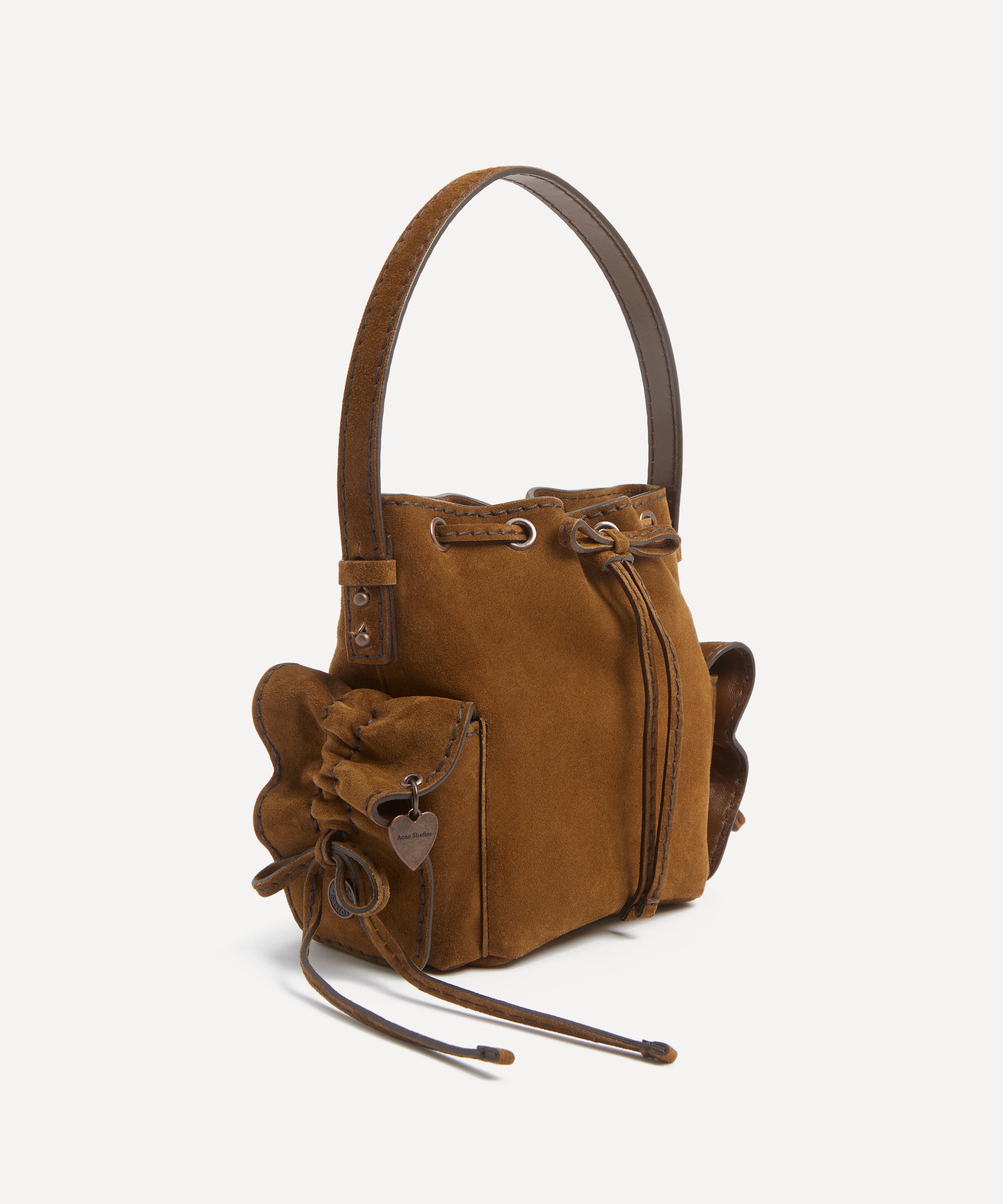 Acne Studios - Multi-Pocket Mini Suede Bucket Bag image number 2