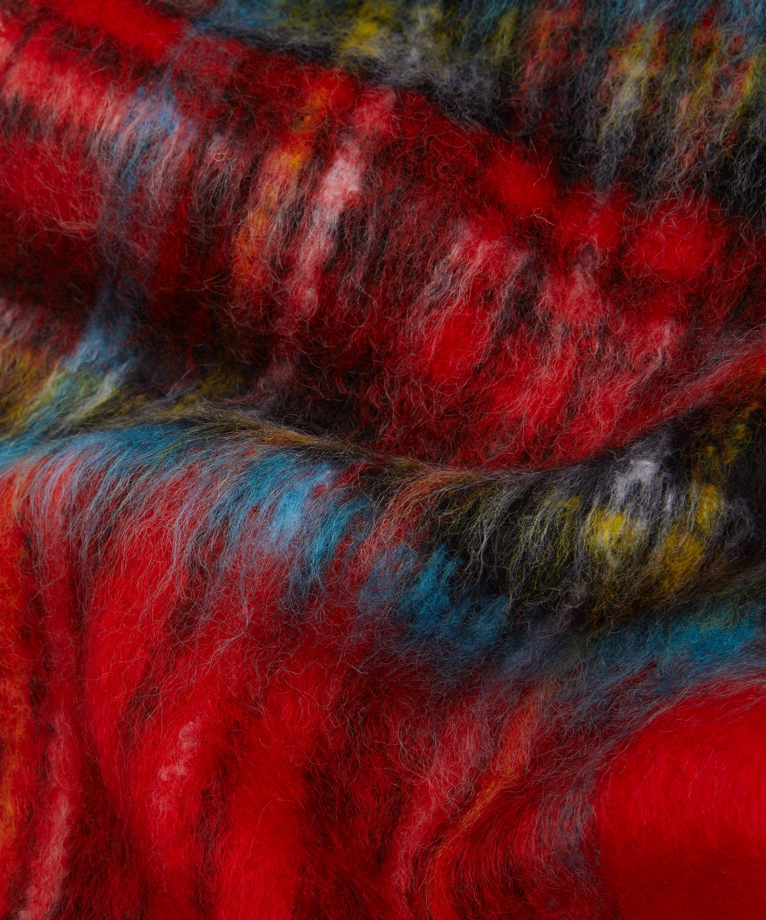 Acne Studios - Mohair-Blend Checked Scarf image number 3