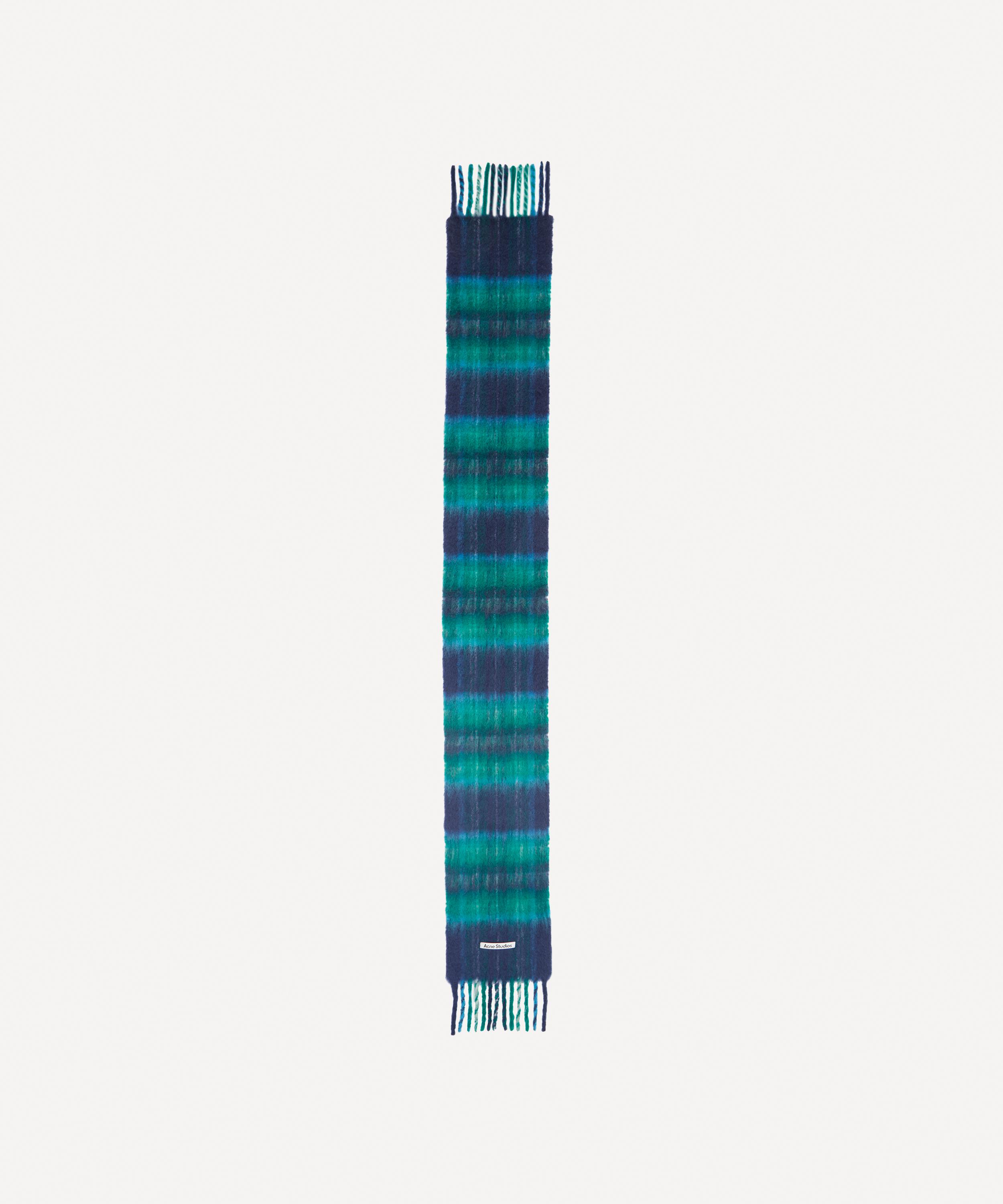 Acne Studios - Mohair-Blend Checked Scarf image number 1