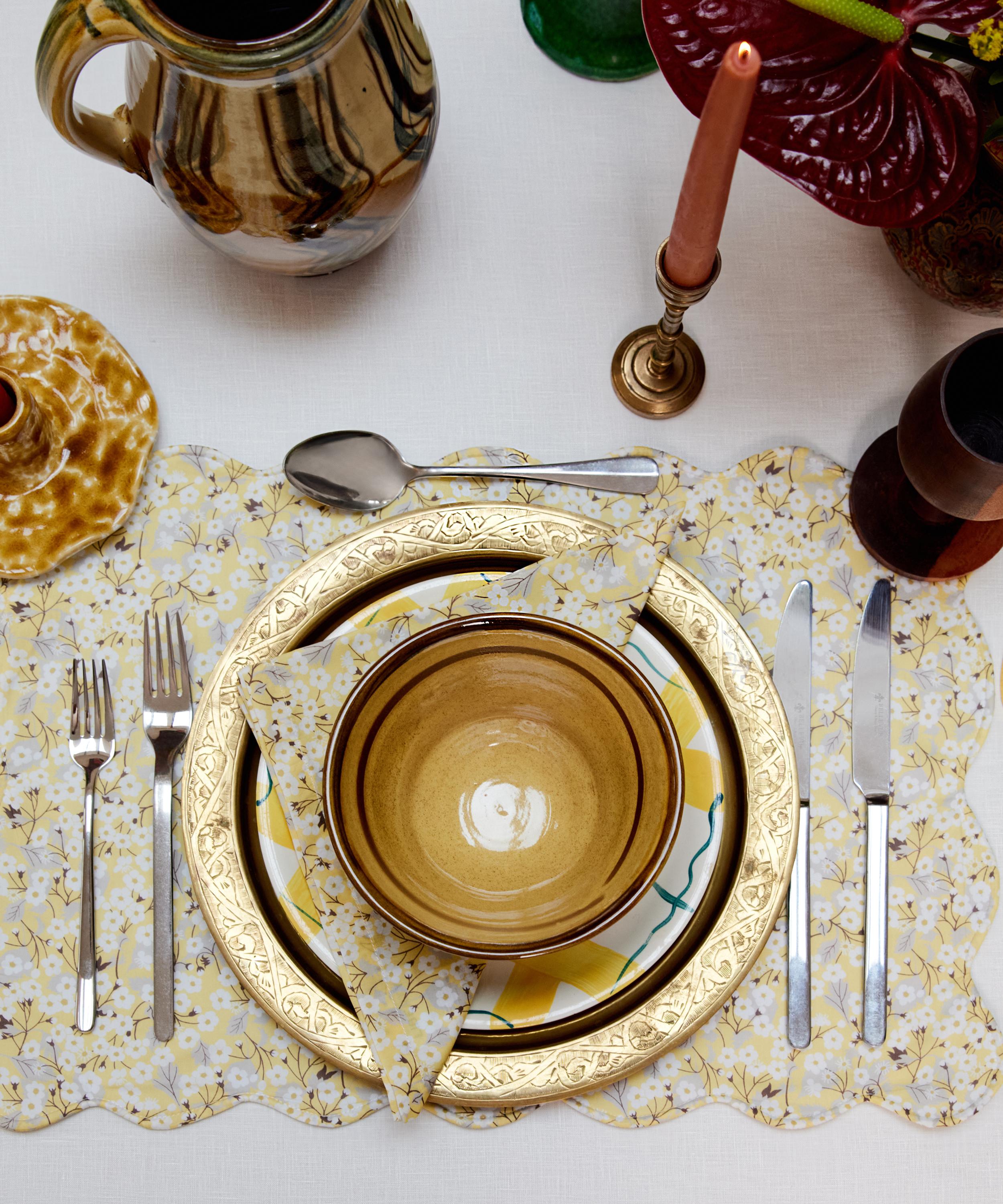 Liberty - Mitsi Wiltshire Blossom Double-Sided Scallop Placemat image number 1