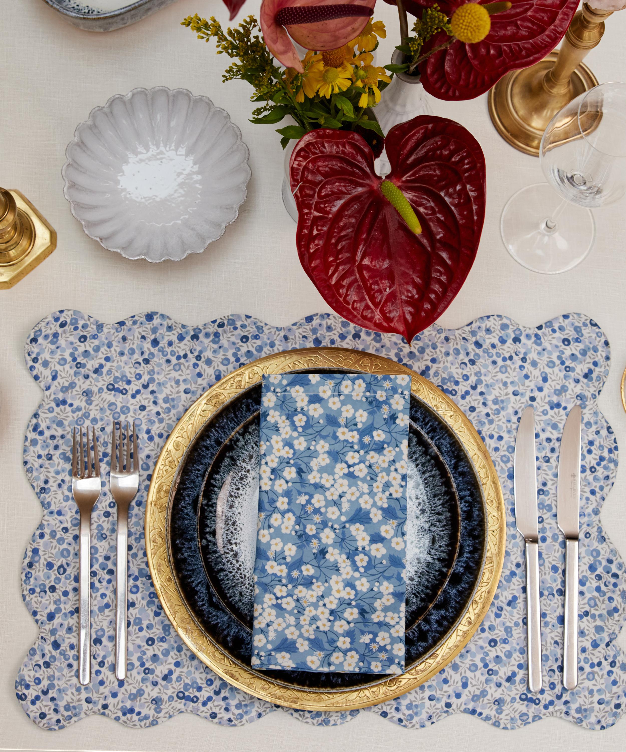 Liberty - Mitsi Wiltshire Blossom Double-Sided Scallop Placemat image number 1