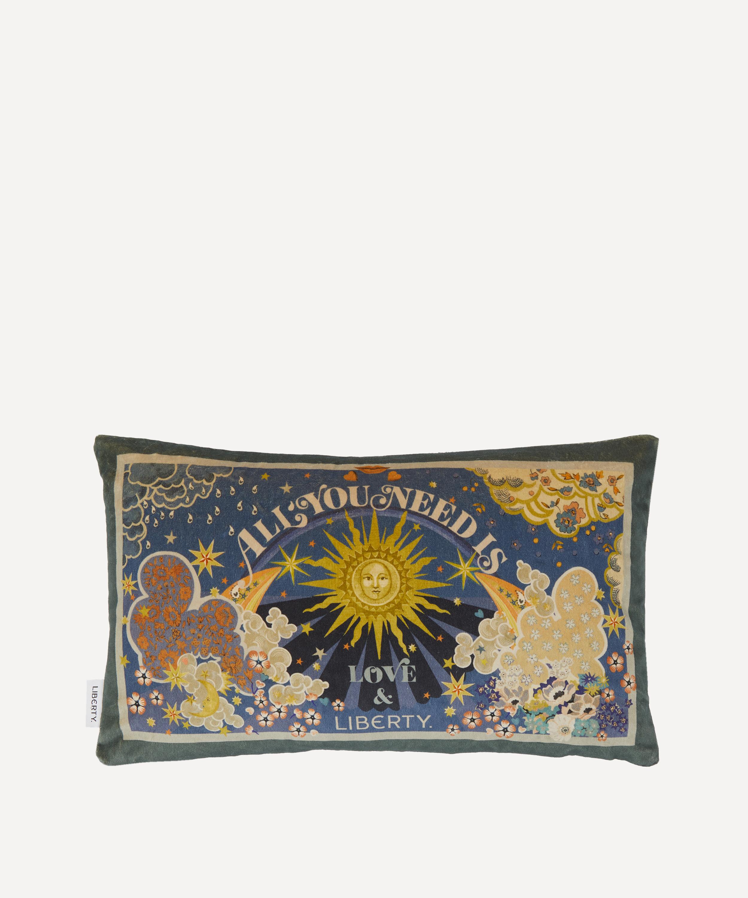 Liberty - All You Need is Love Velvet Cushion image number 0