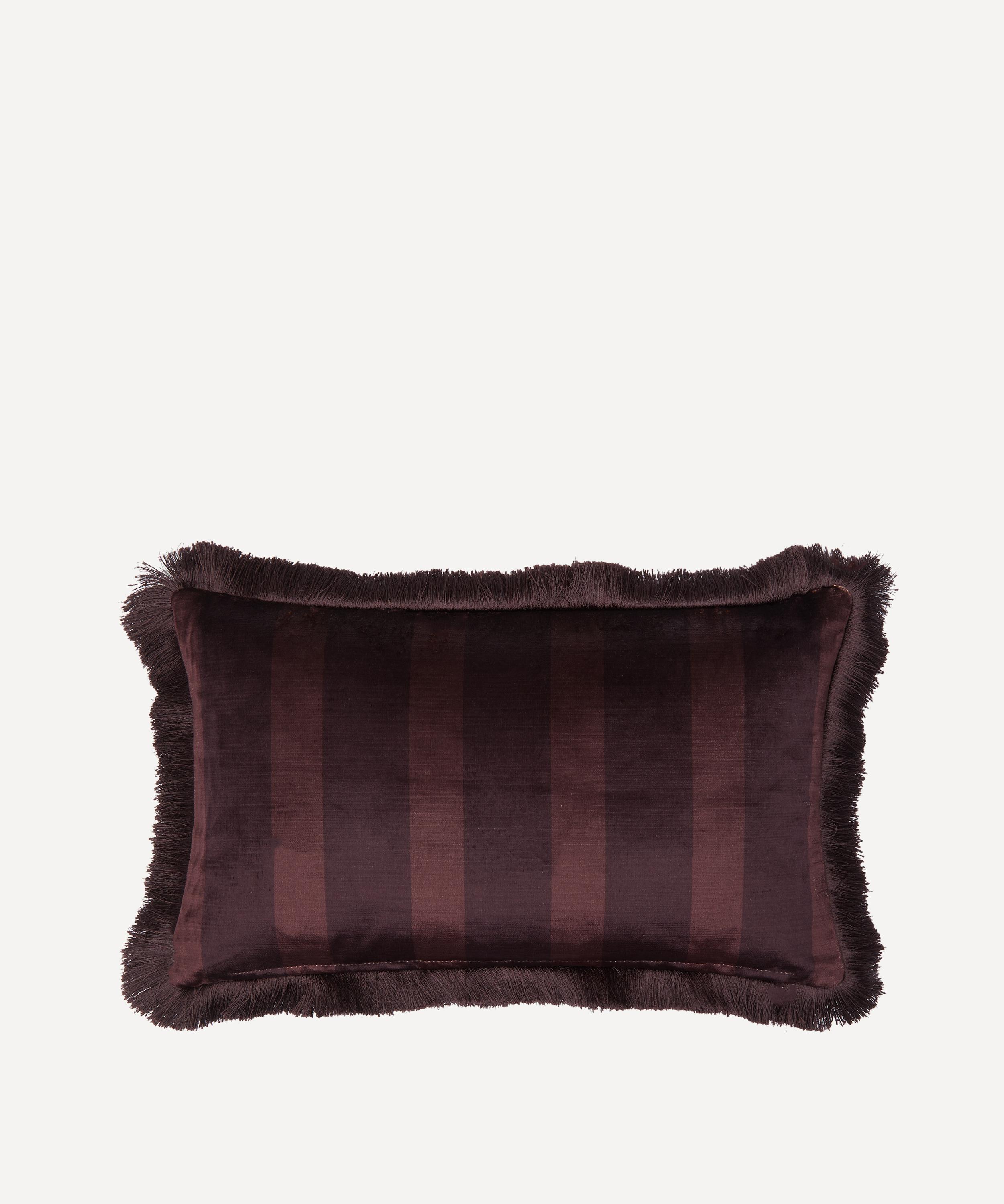 Liberty - Strawberry Thief Velvet Cushion image number 1