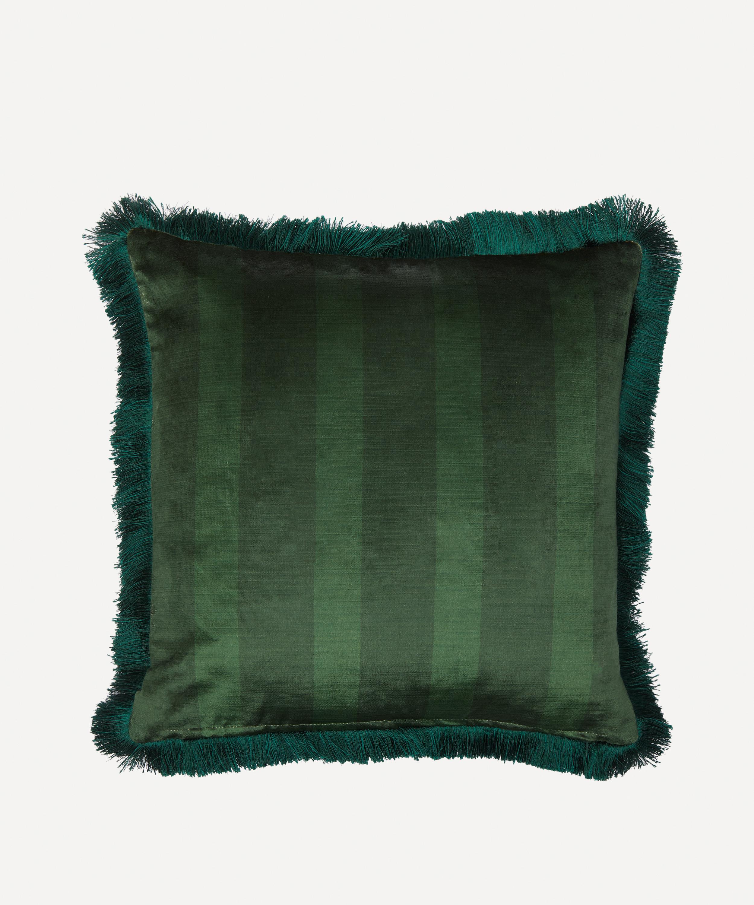 Liberty - Strawberry Thief Velvet Cushion image number 1