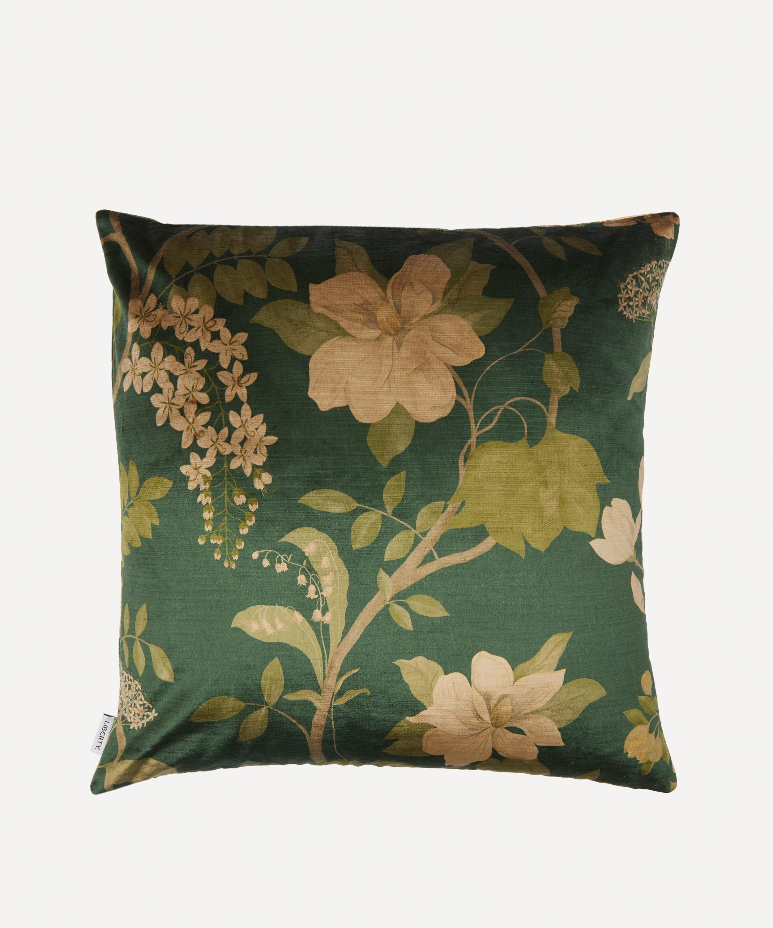 Liberty - Magical Plants Velvet Cushion image number 0