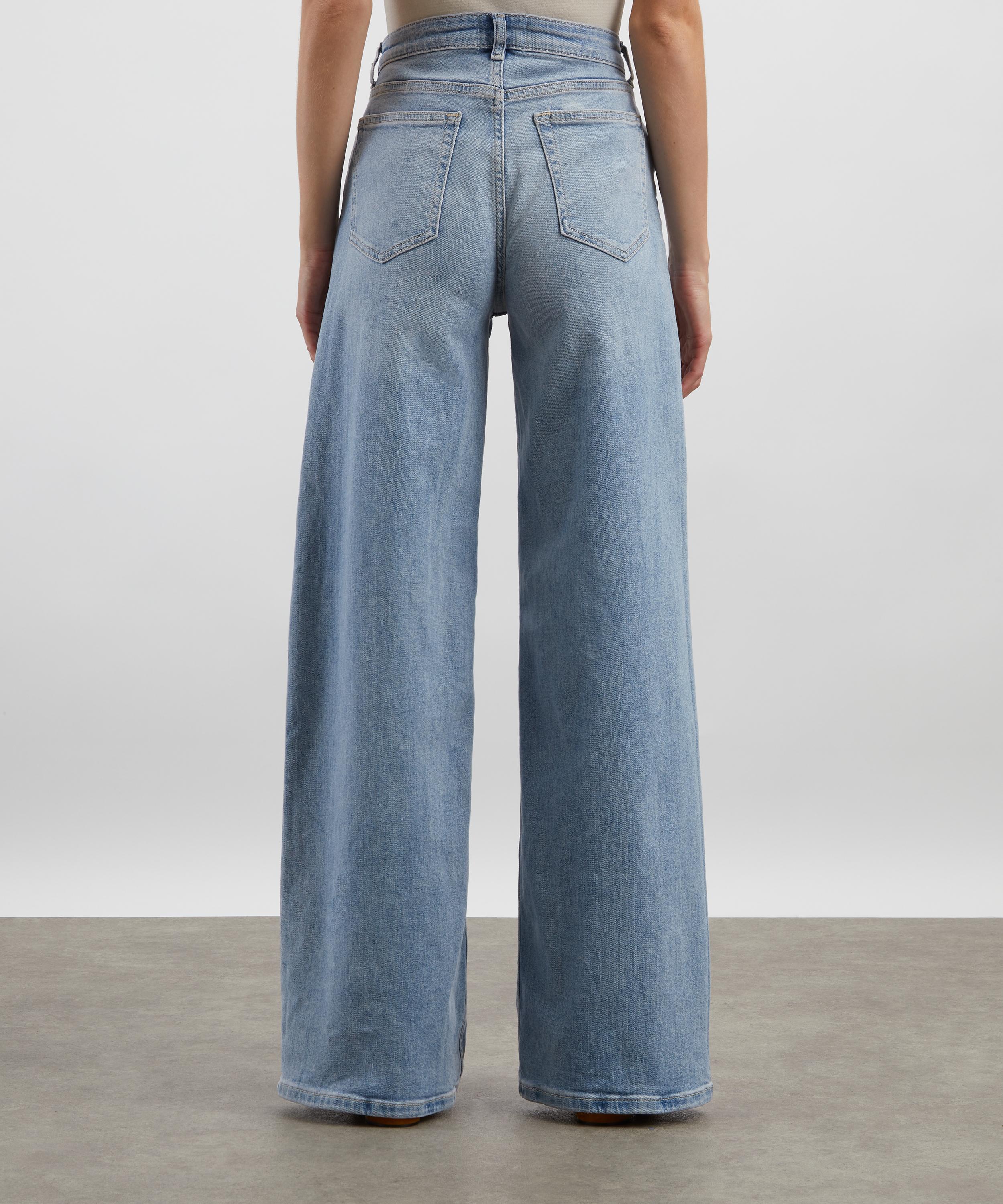 Reformation - Greta Super-Stretch Low-Rise Wide-Leg Jeans image number 3