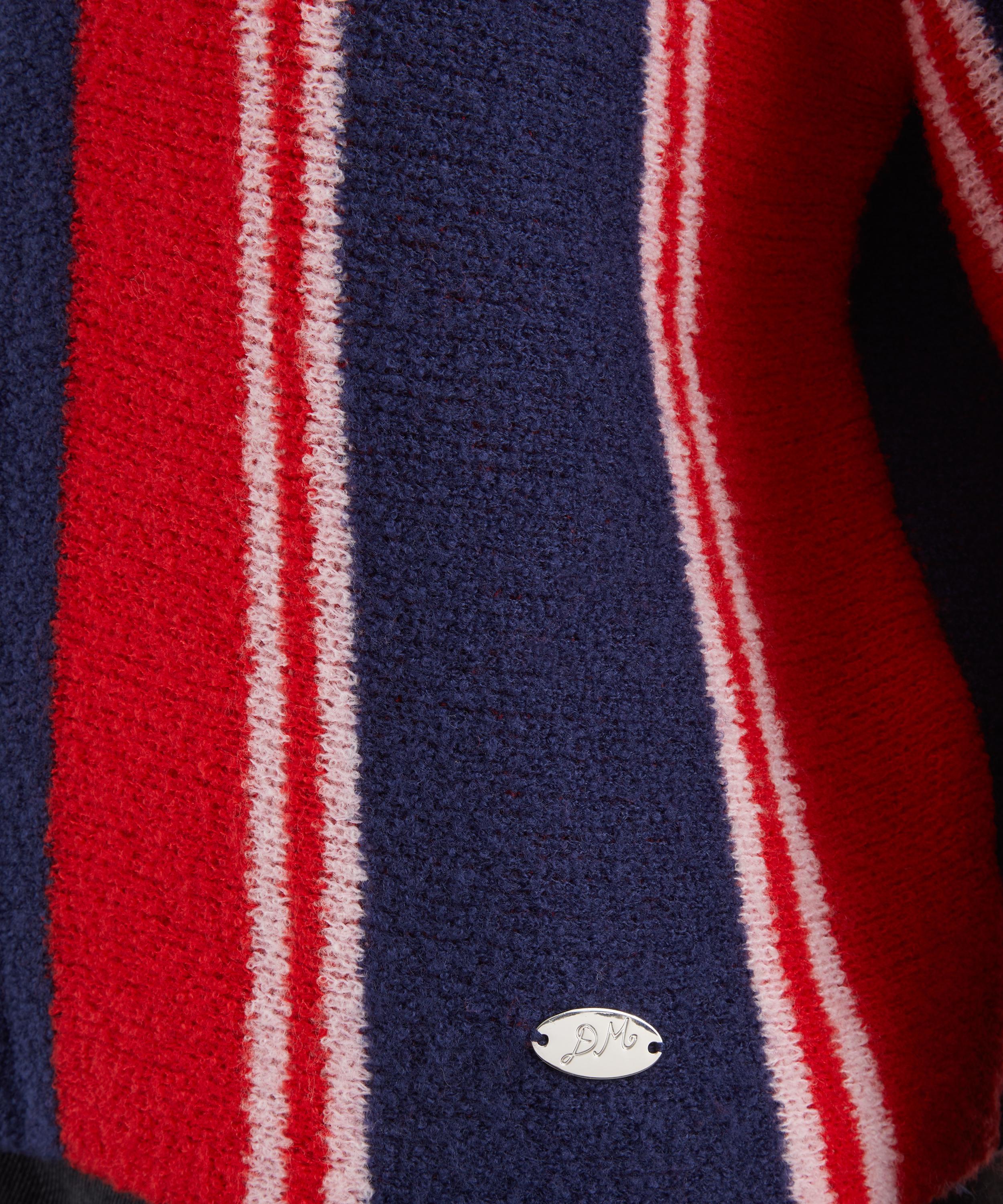 Damson Madder - Bibi Boxy Merino Wool Reversible Cardigan image number 4