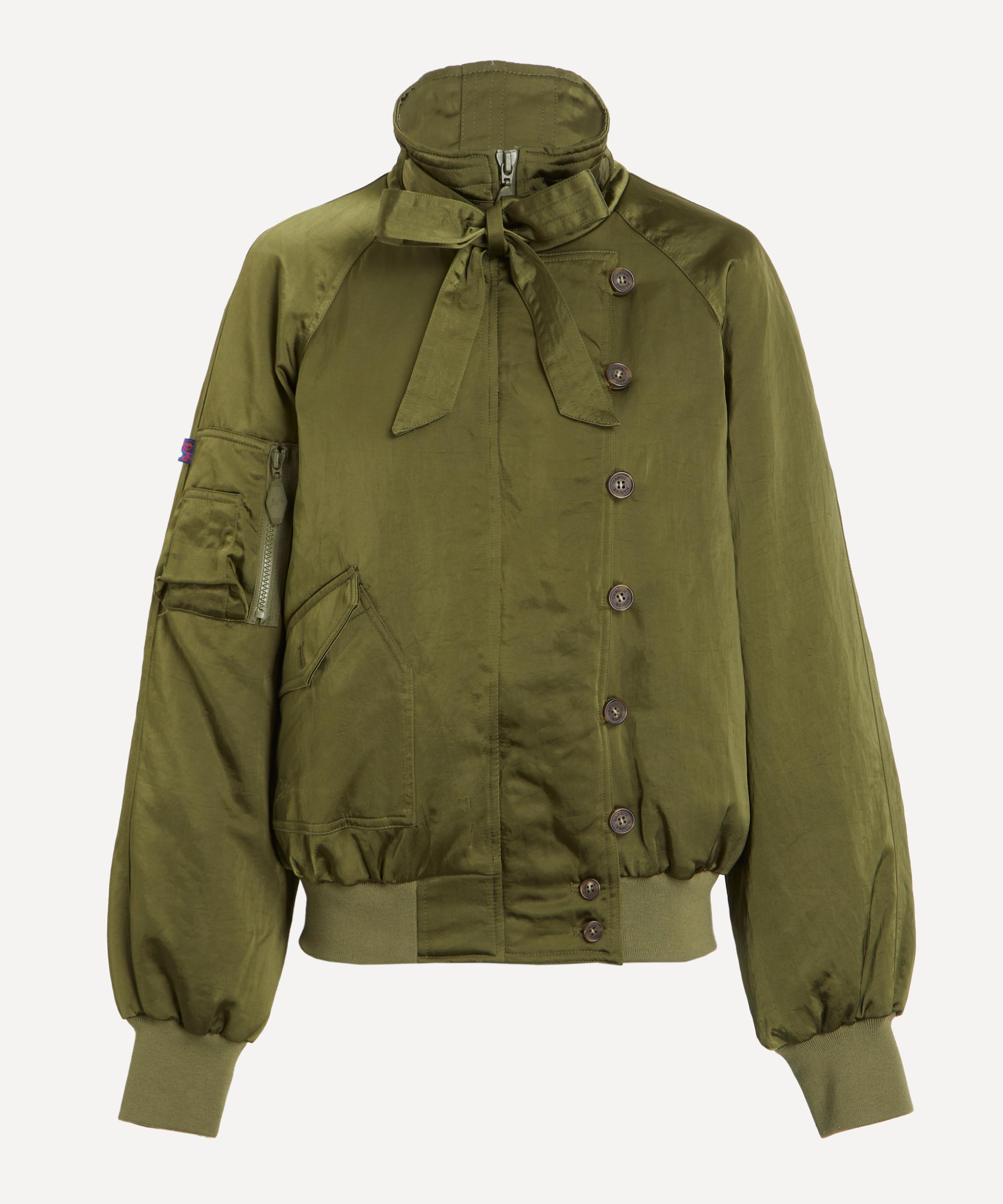 Damson Madder - Joanie Olive Bomber Jacket image number 0