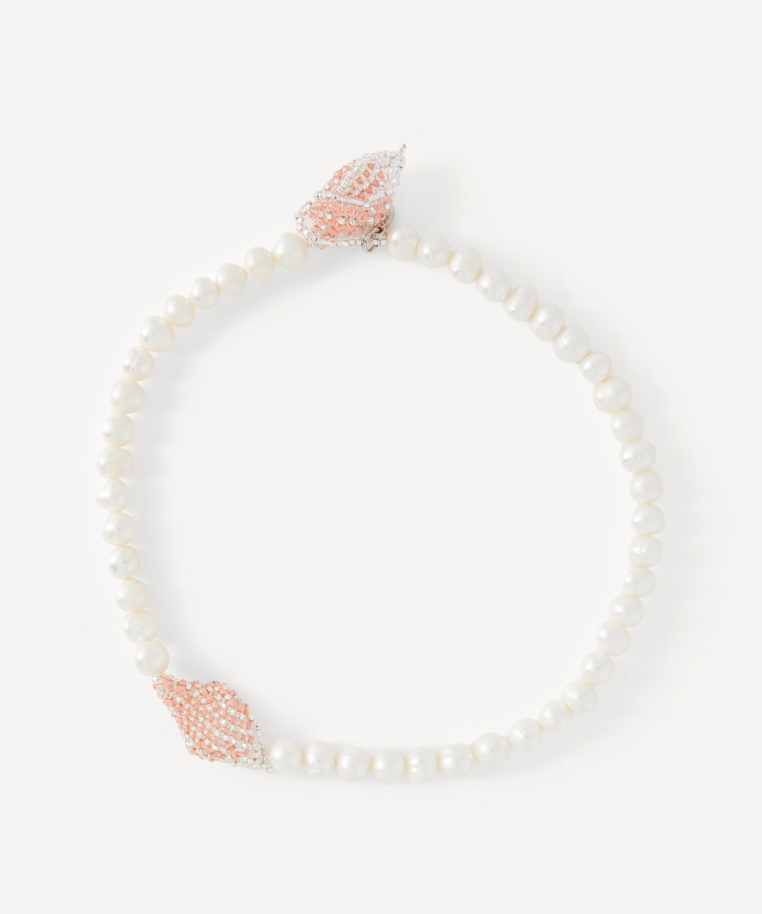 Pura Utz - Beaded Shell Pearl Necklace