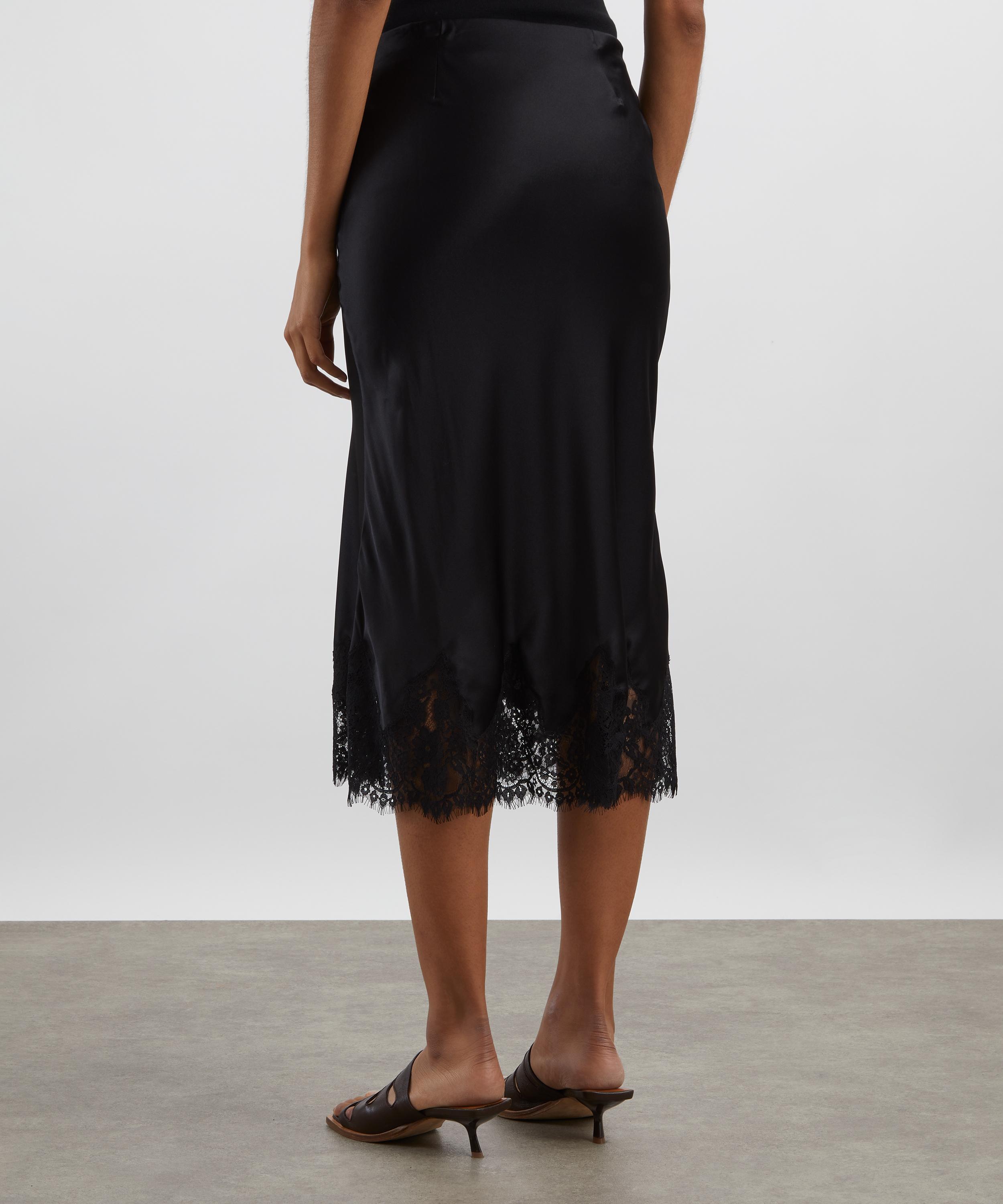 Reformation - Carolina Black Silk Skirt image number 3