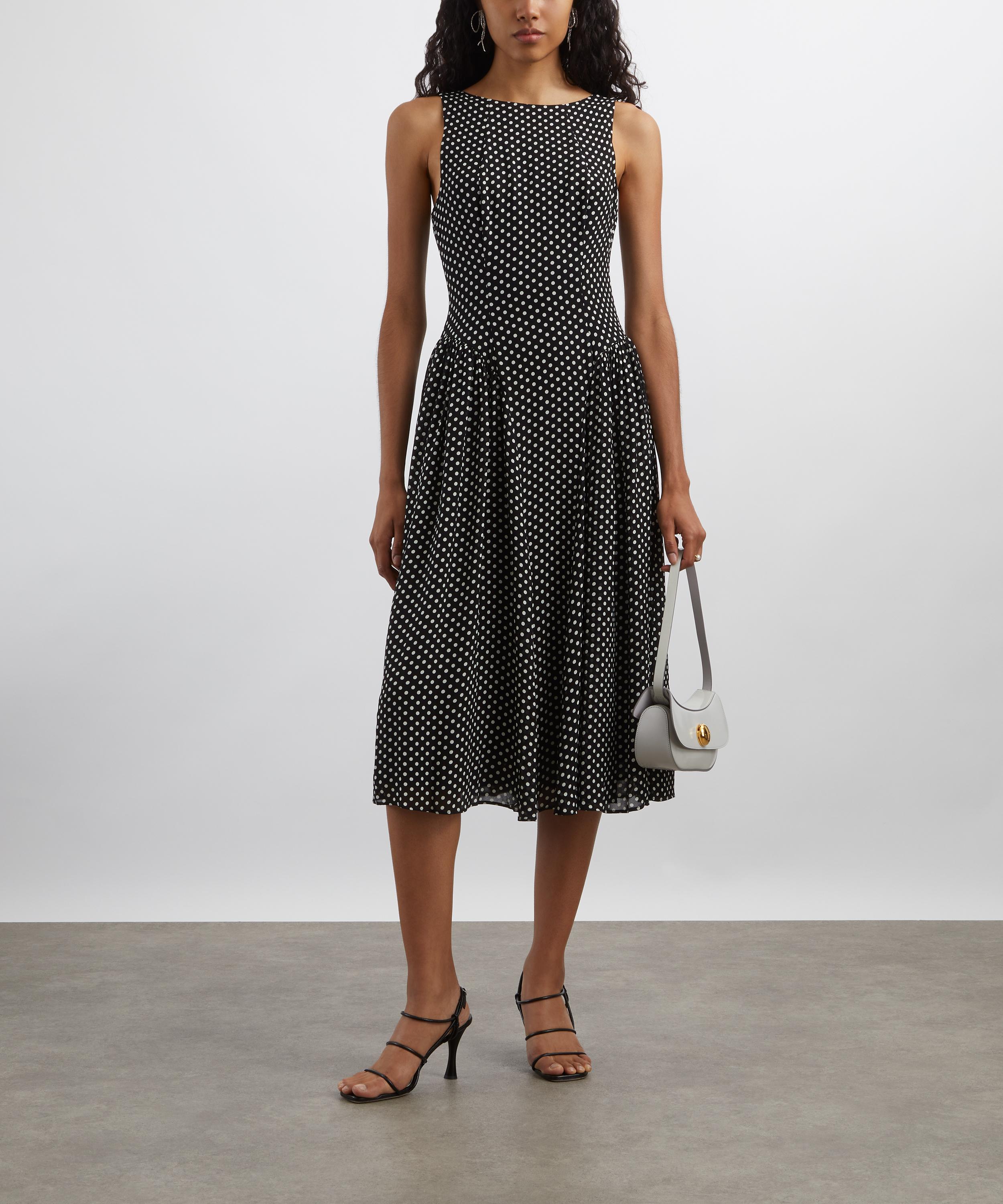 Reformation - Anelis Caviar Dot Midi Dress  image number 1