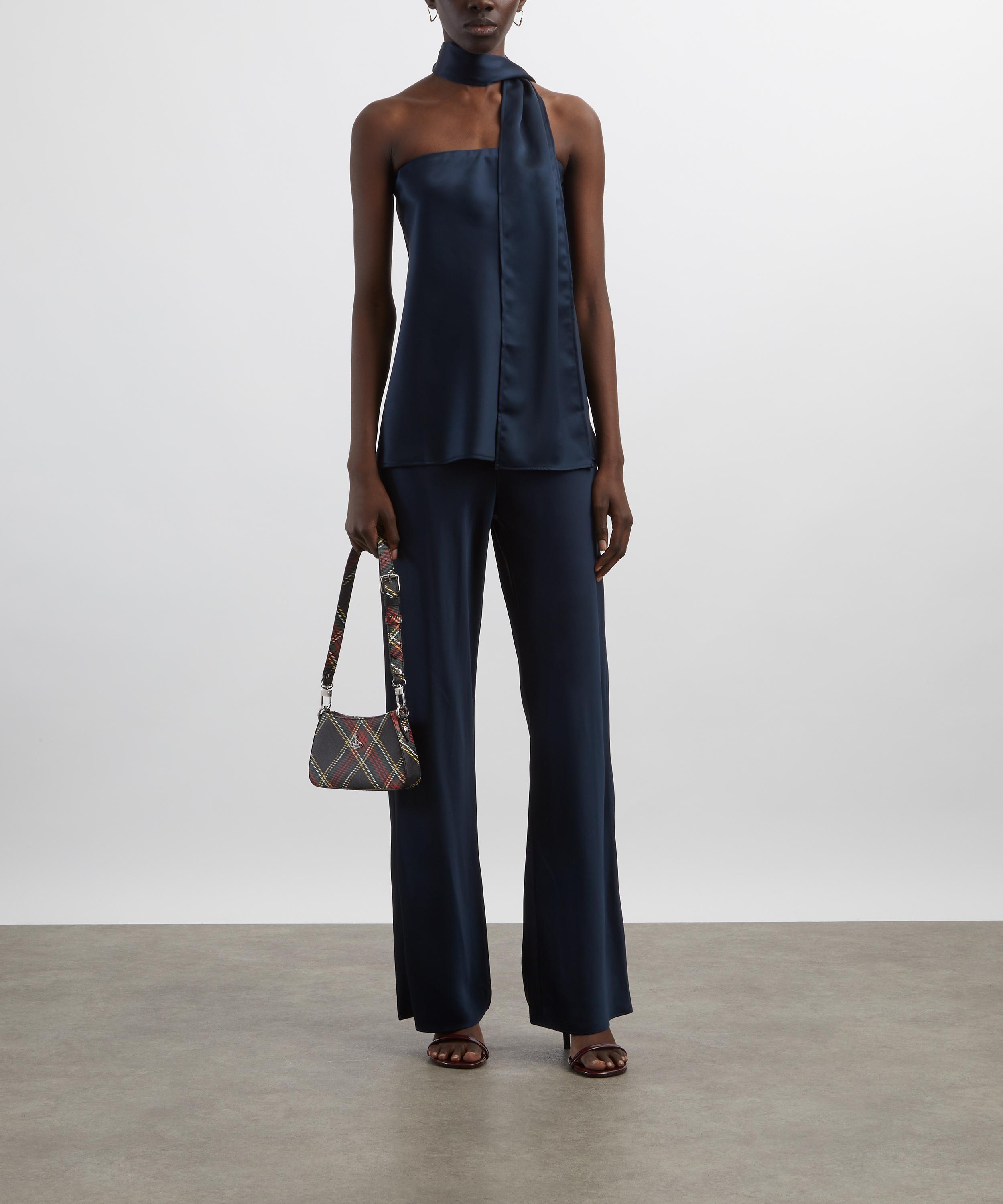 Reformation - Sienna Navy Satin Top image number 1