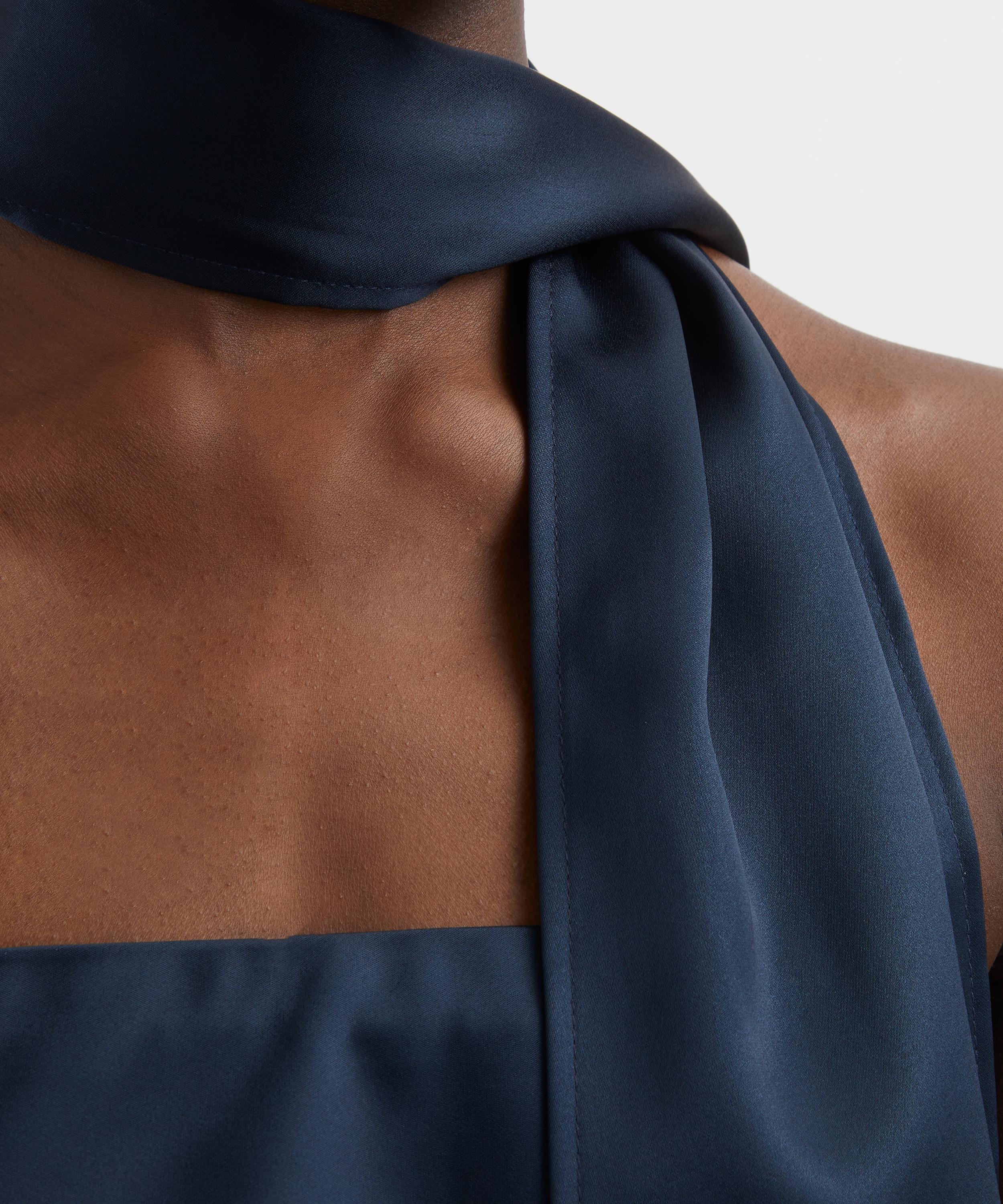 Reformation - Sienna Navy Satin Top image number 4