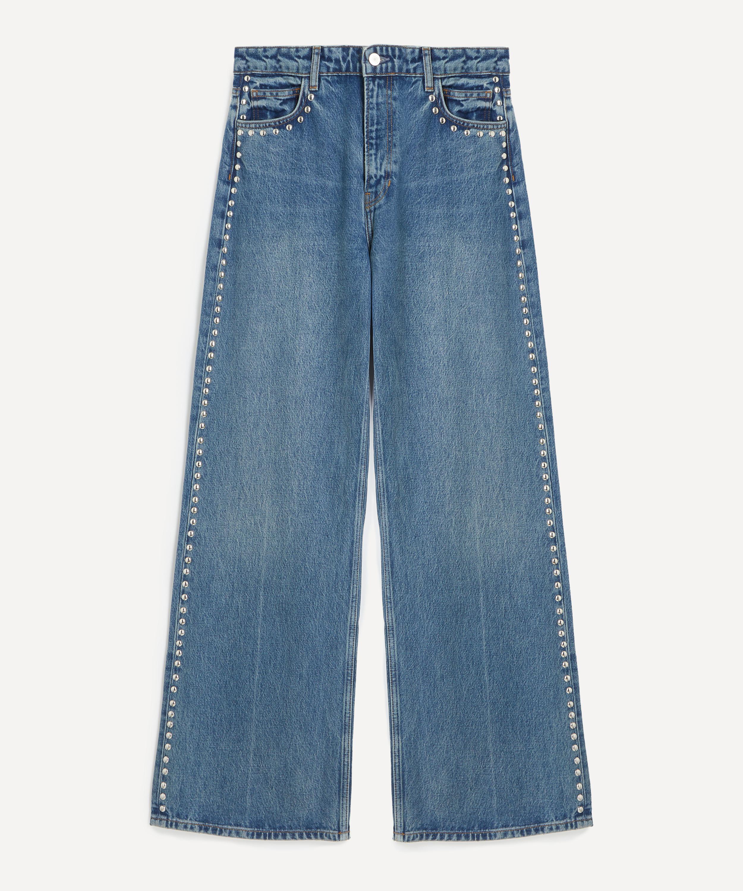 Reformation - Cary High Rise Chesapeake Studded Jeans image number 0