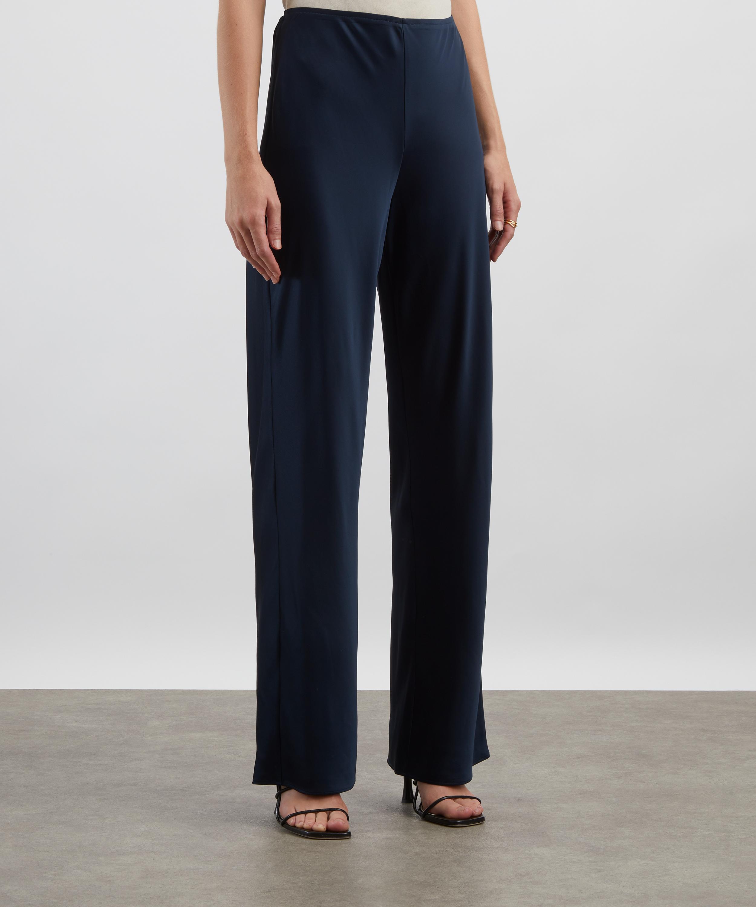 Reformation - Gale Midnight Satin Mis-Rise Bias Trousers image number 2