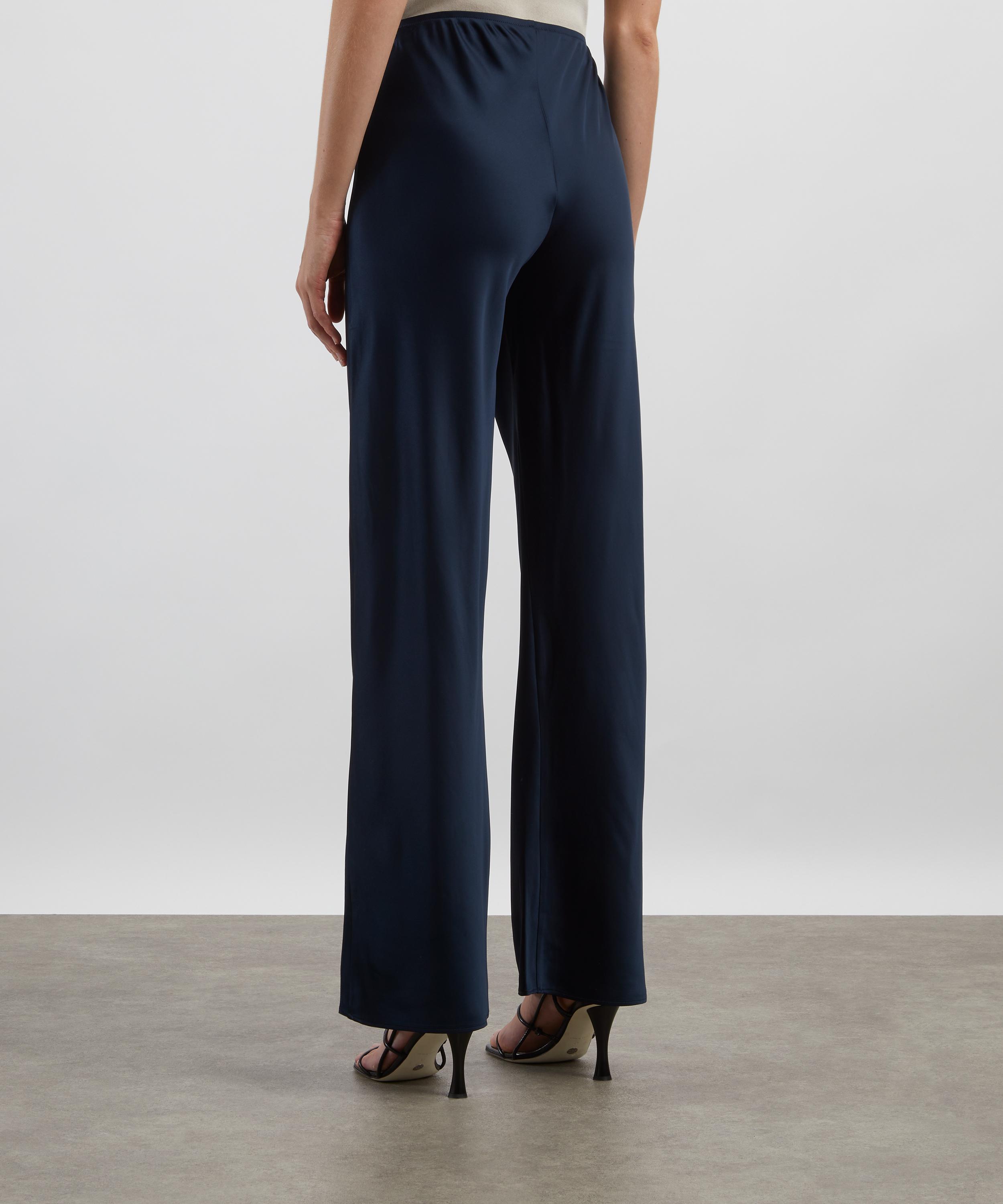 Reformation - Gale Midnight Satin Mis-Rise Bias Trousers image number 3