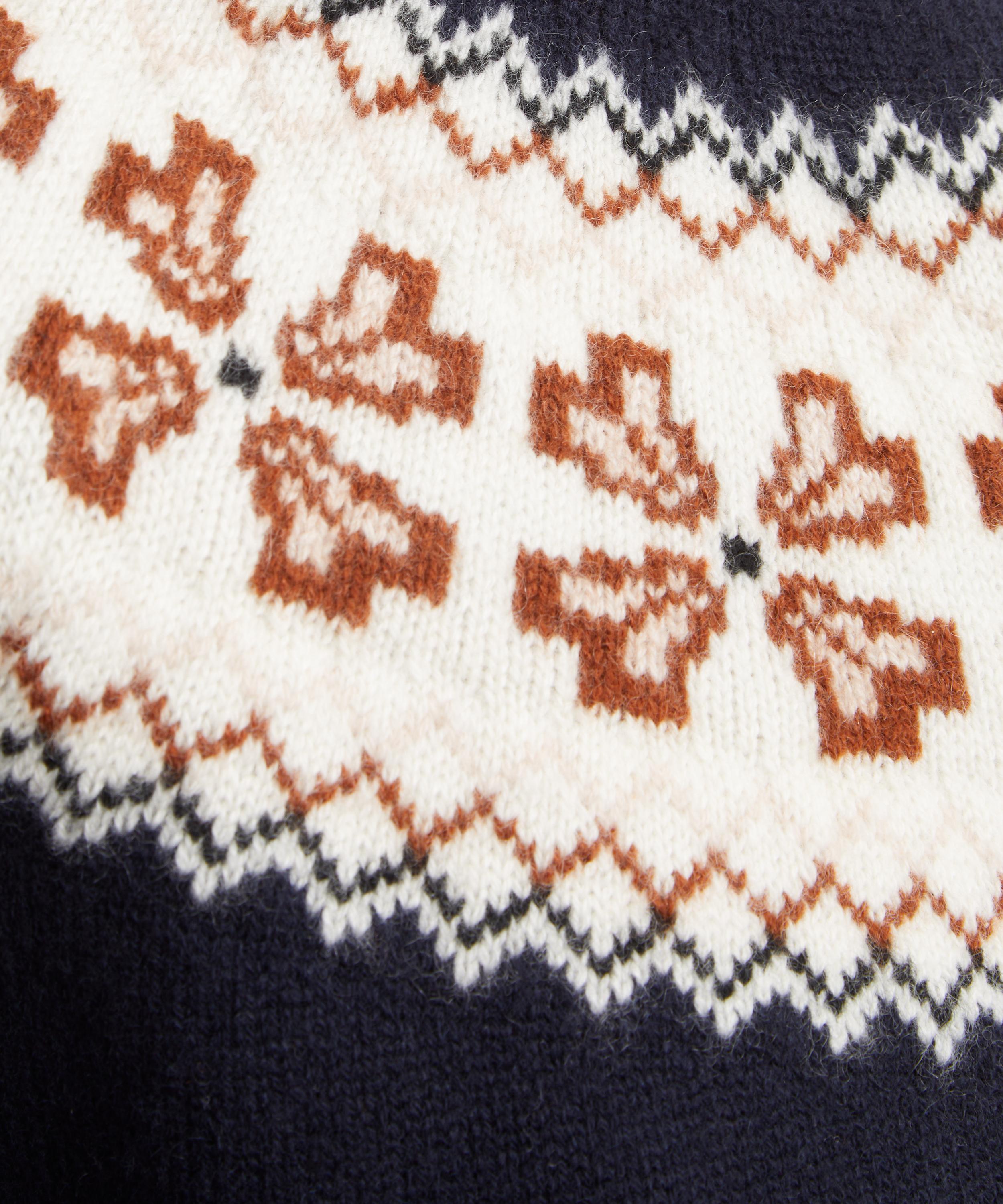 Paige - Cashmere Fair Isle Cardigan image number 4