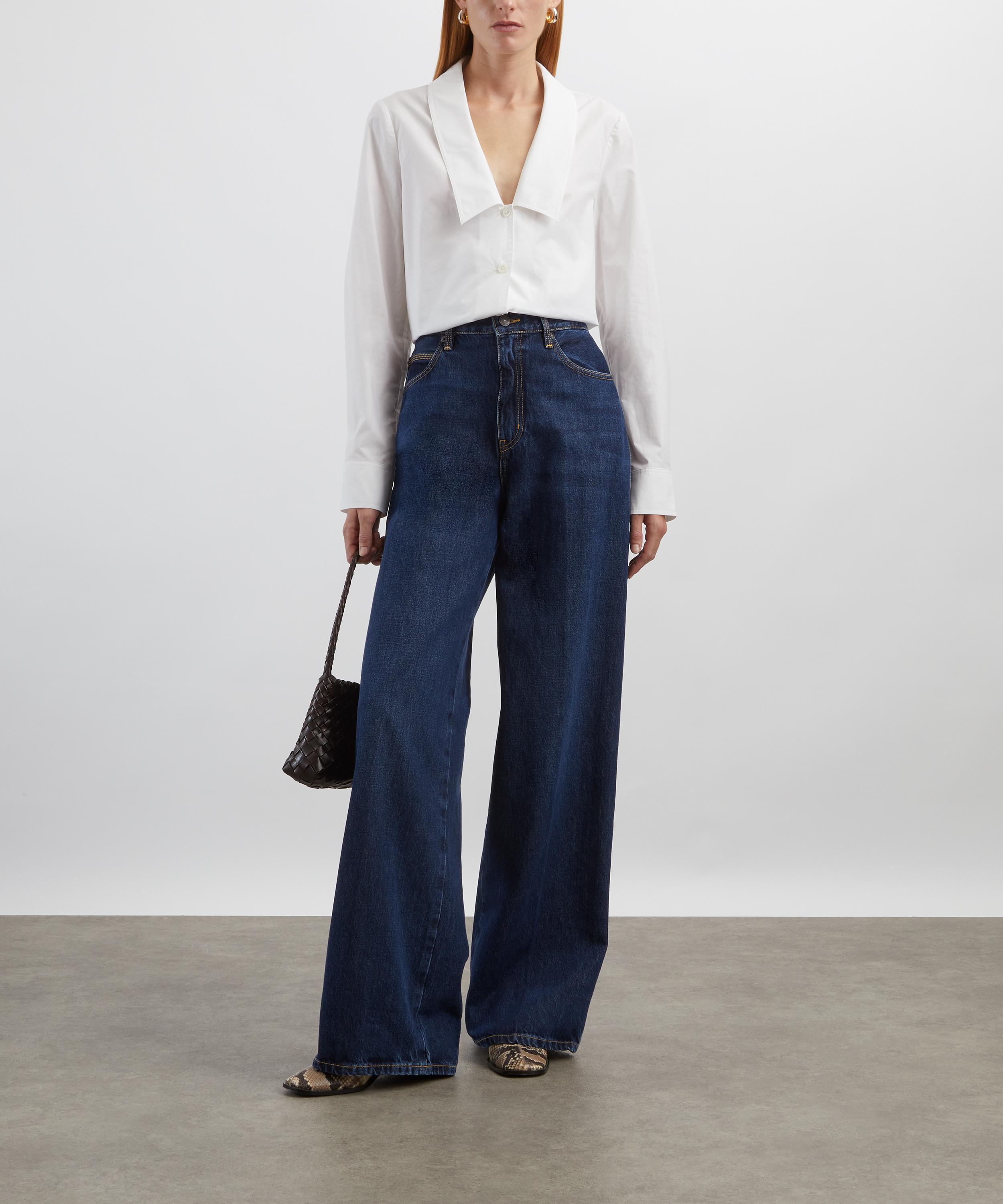 Frame - Low Collar Cotton Shirt image number 1