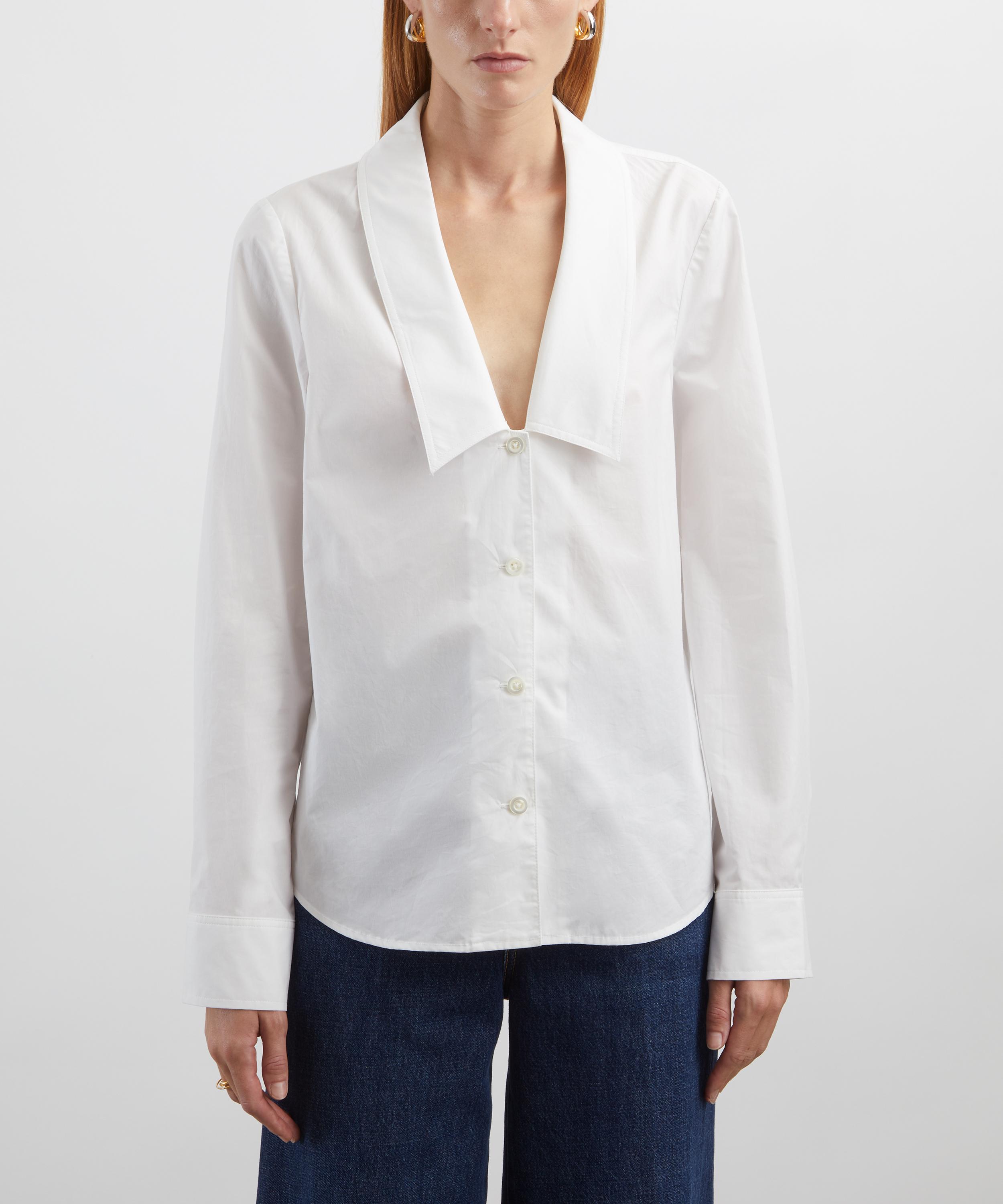 Frame - Low Collar Cotton Shirt image number 2