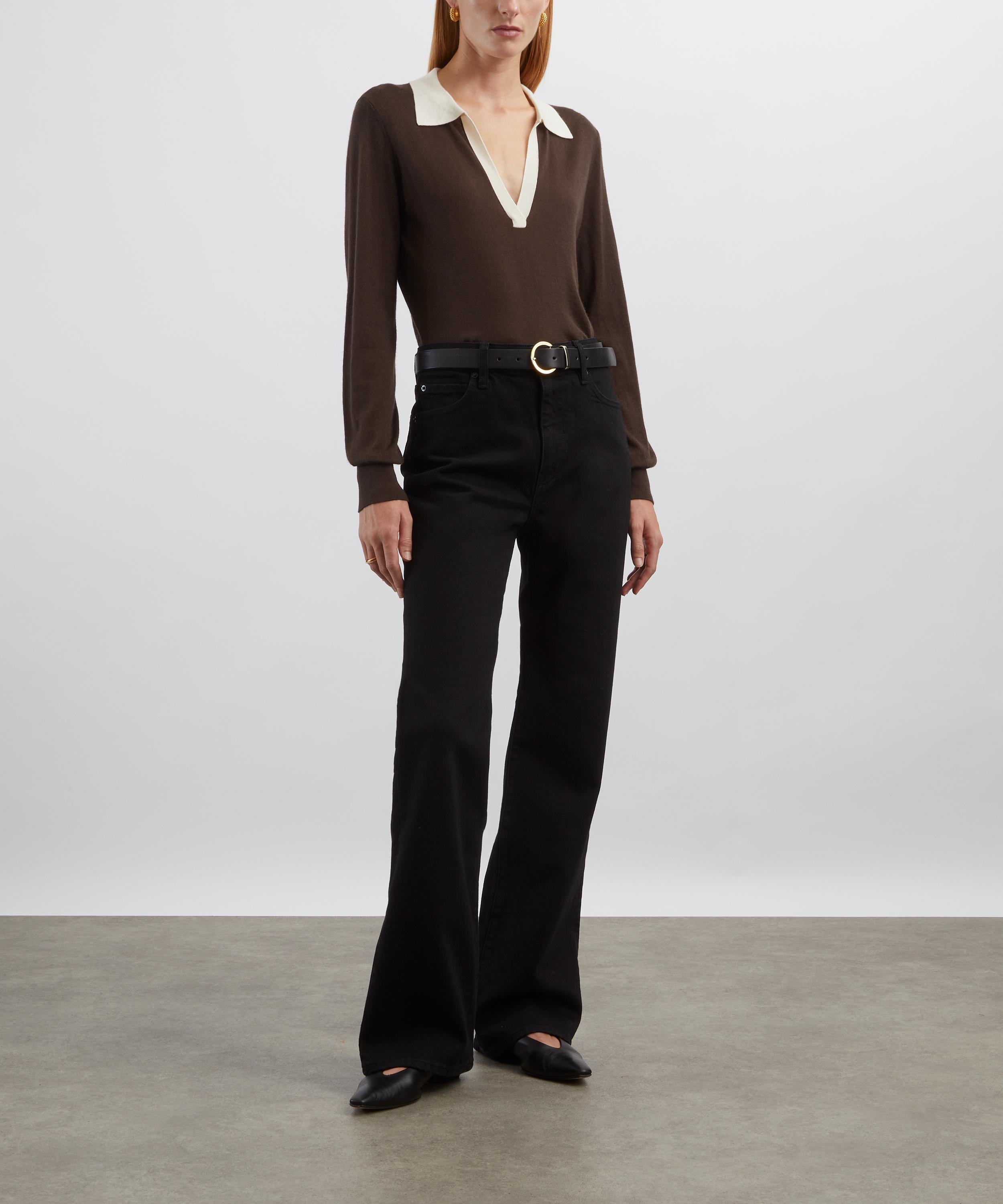 Frame - Arrow High-Rise Bootcut Jeans in Black image number 1