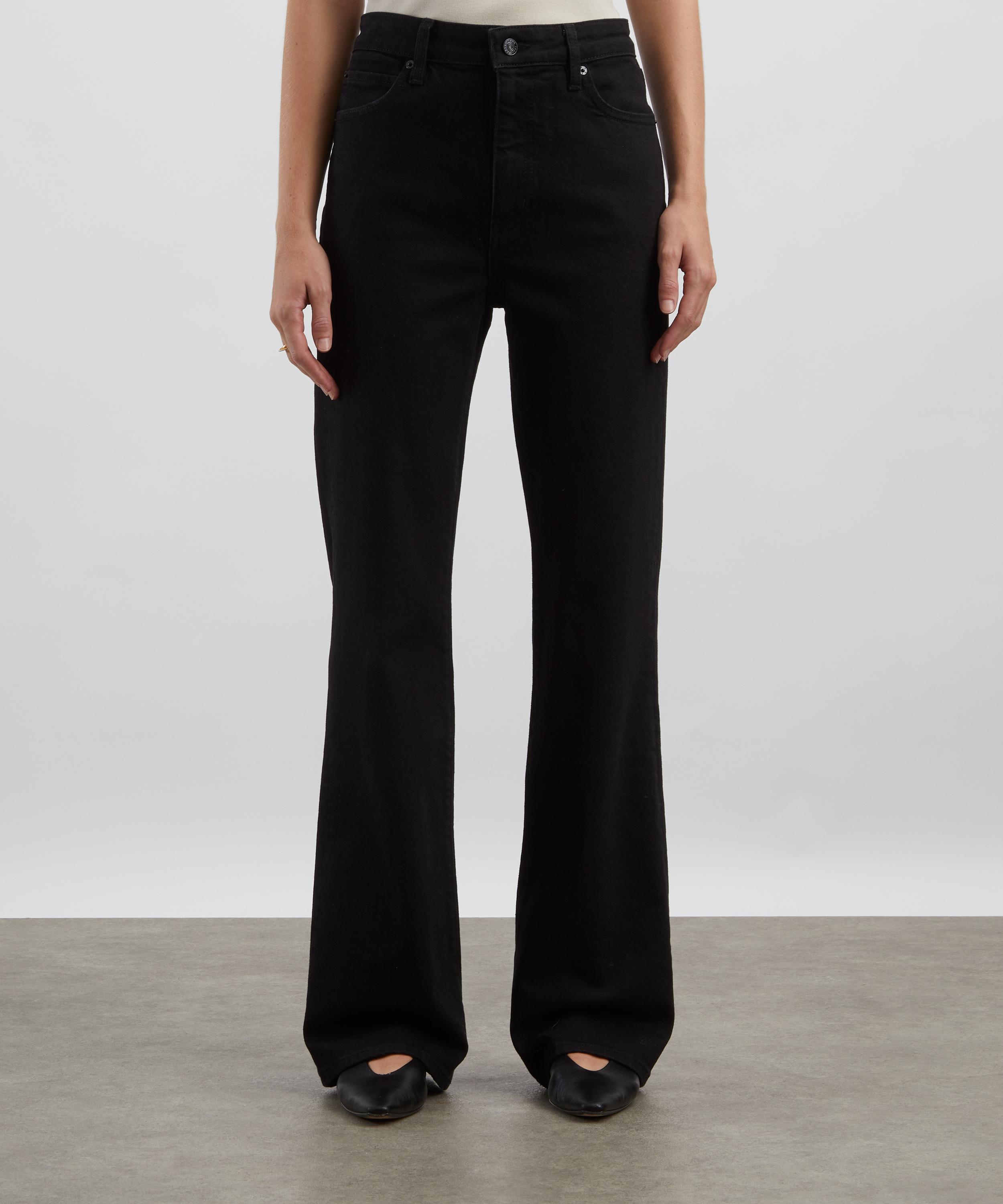 Frame - Arrow High-Rise Bootcut Jeans in Black image number 2