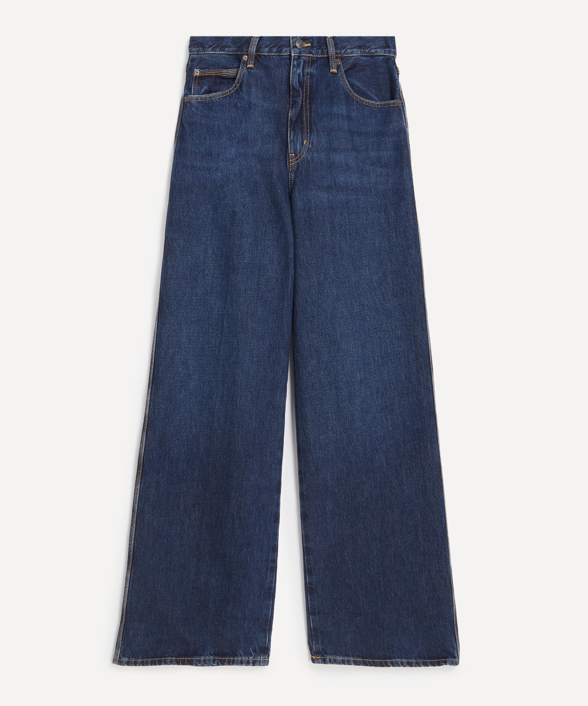 Frame - Cuffed High-Rise Wide Jeans in Spencer image number 0