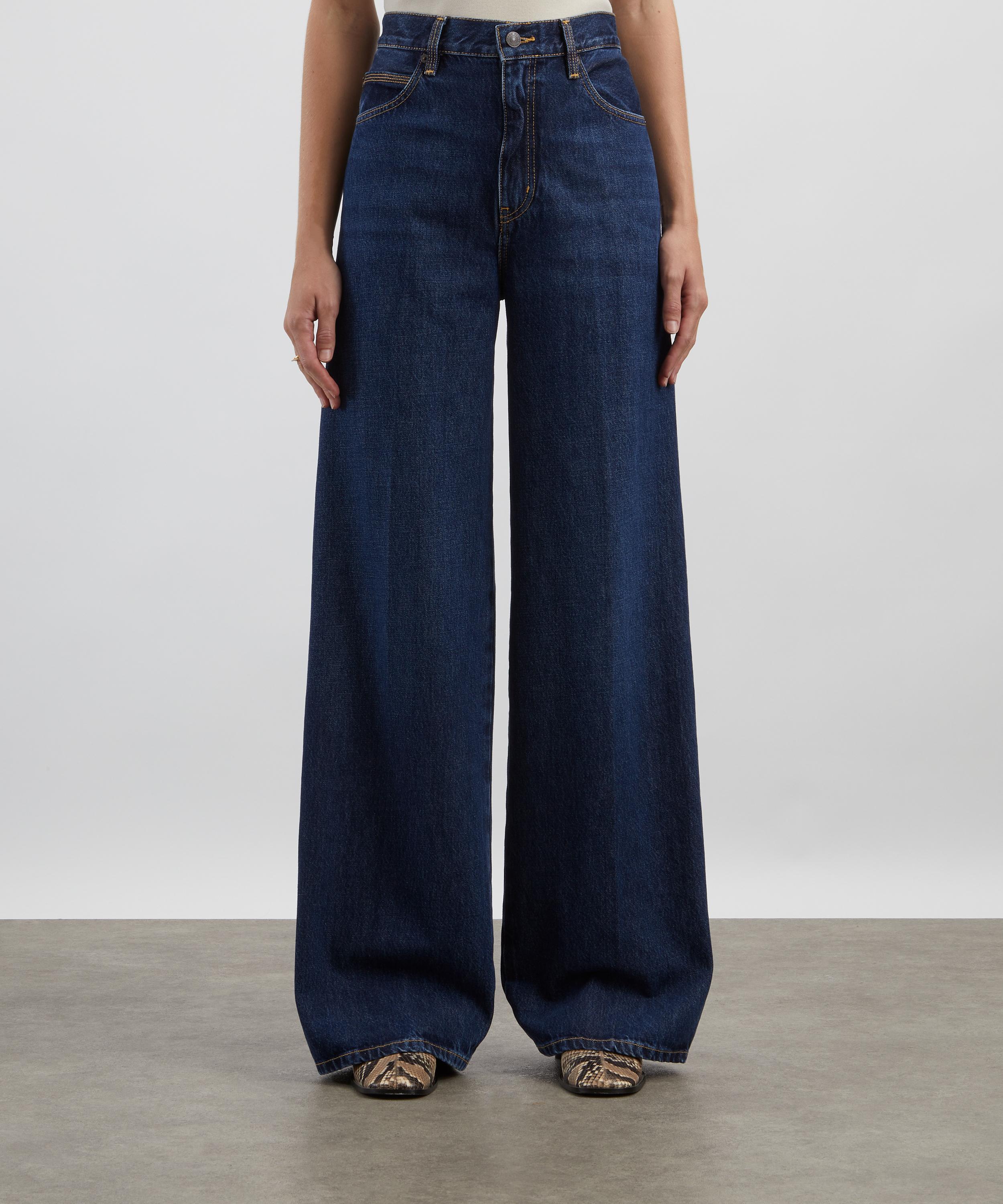 Frame - Cuffed High-Rise Wide Jeans in Spencer image number 2