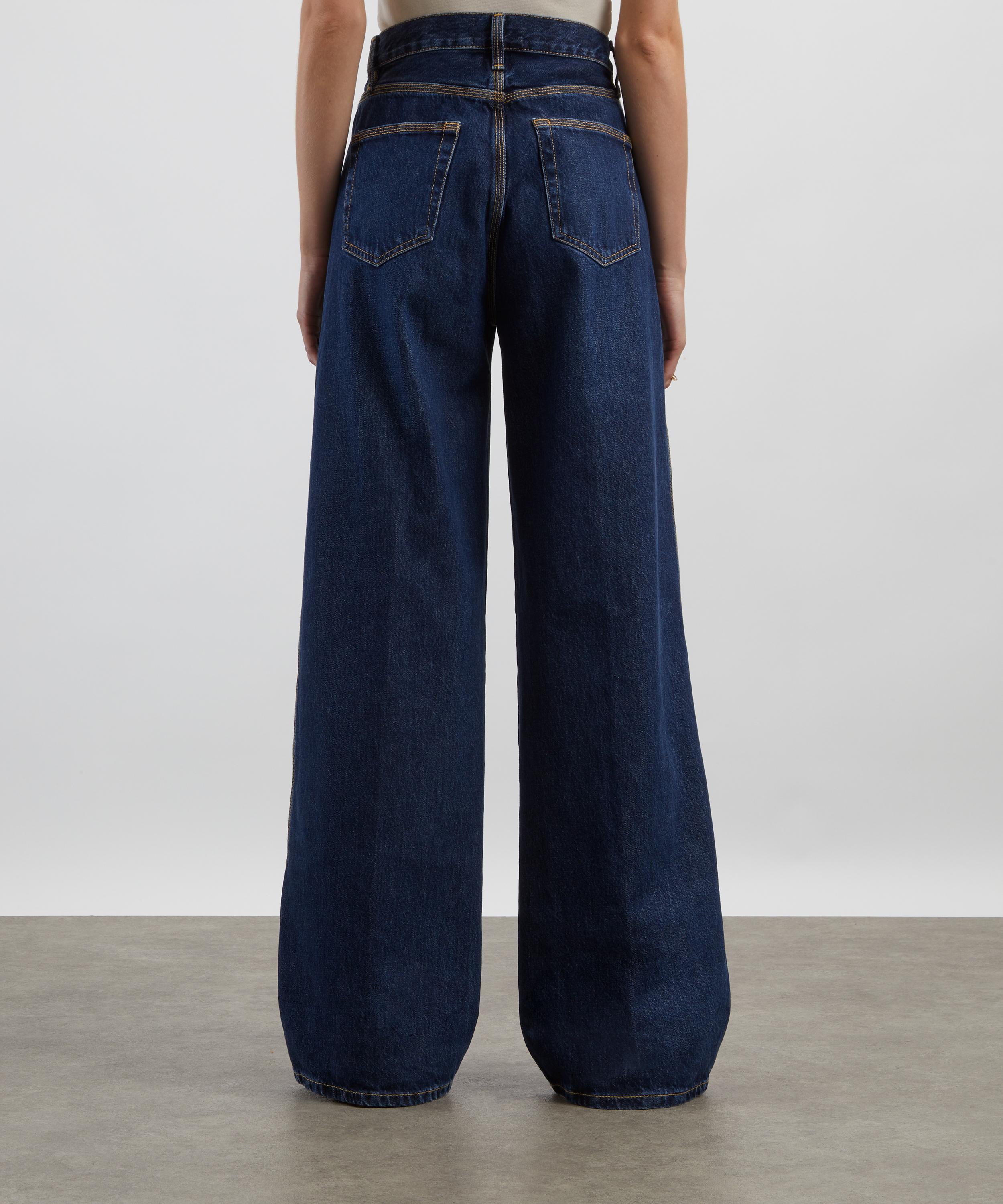Frame - Cuffed High-Rise Wide Jeans in Spencer image number 3