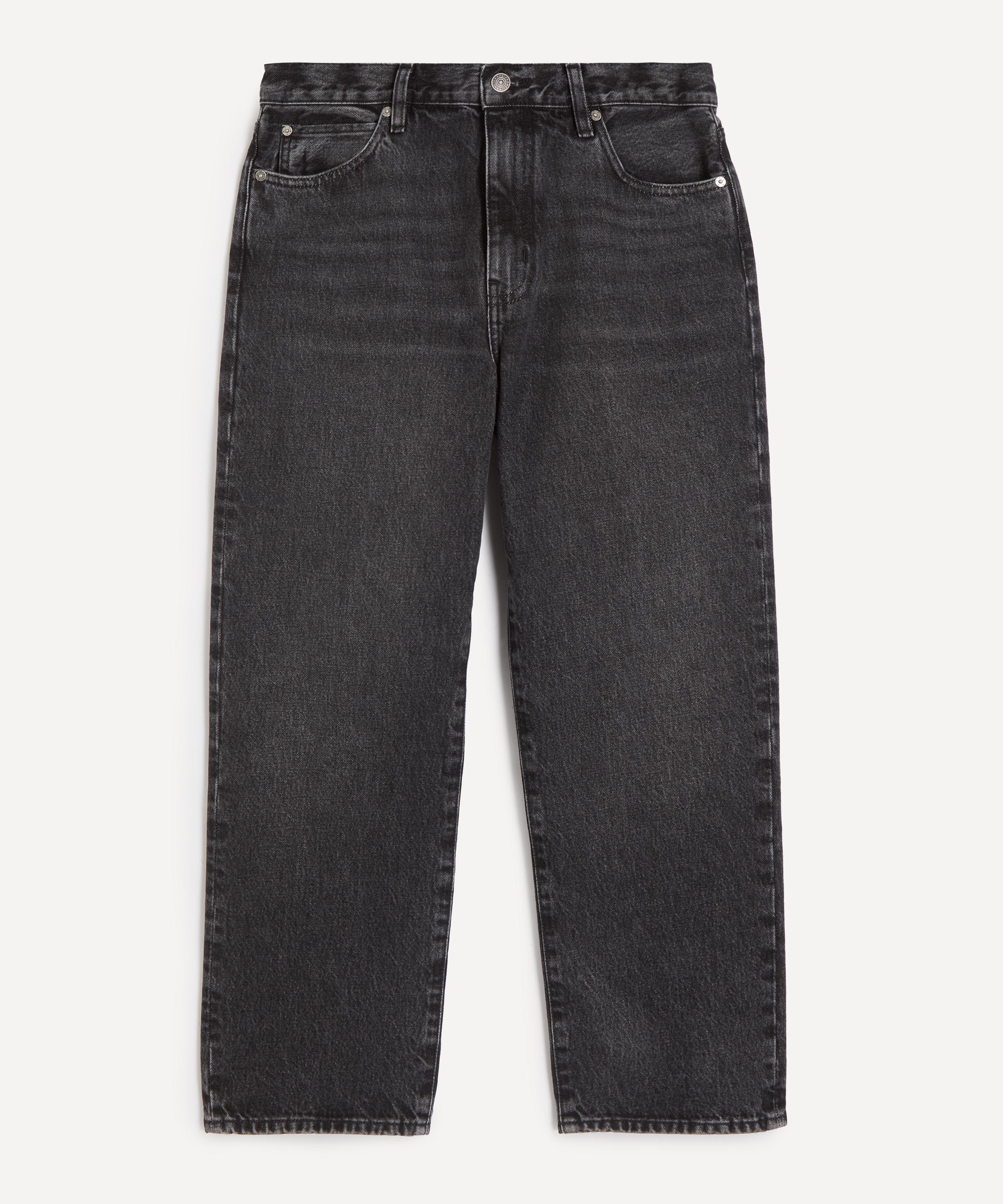 Paige - The Hang Mid-Rise Straight Ankle-Length Jeans in Fractal