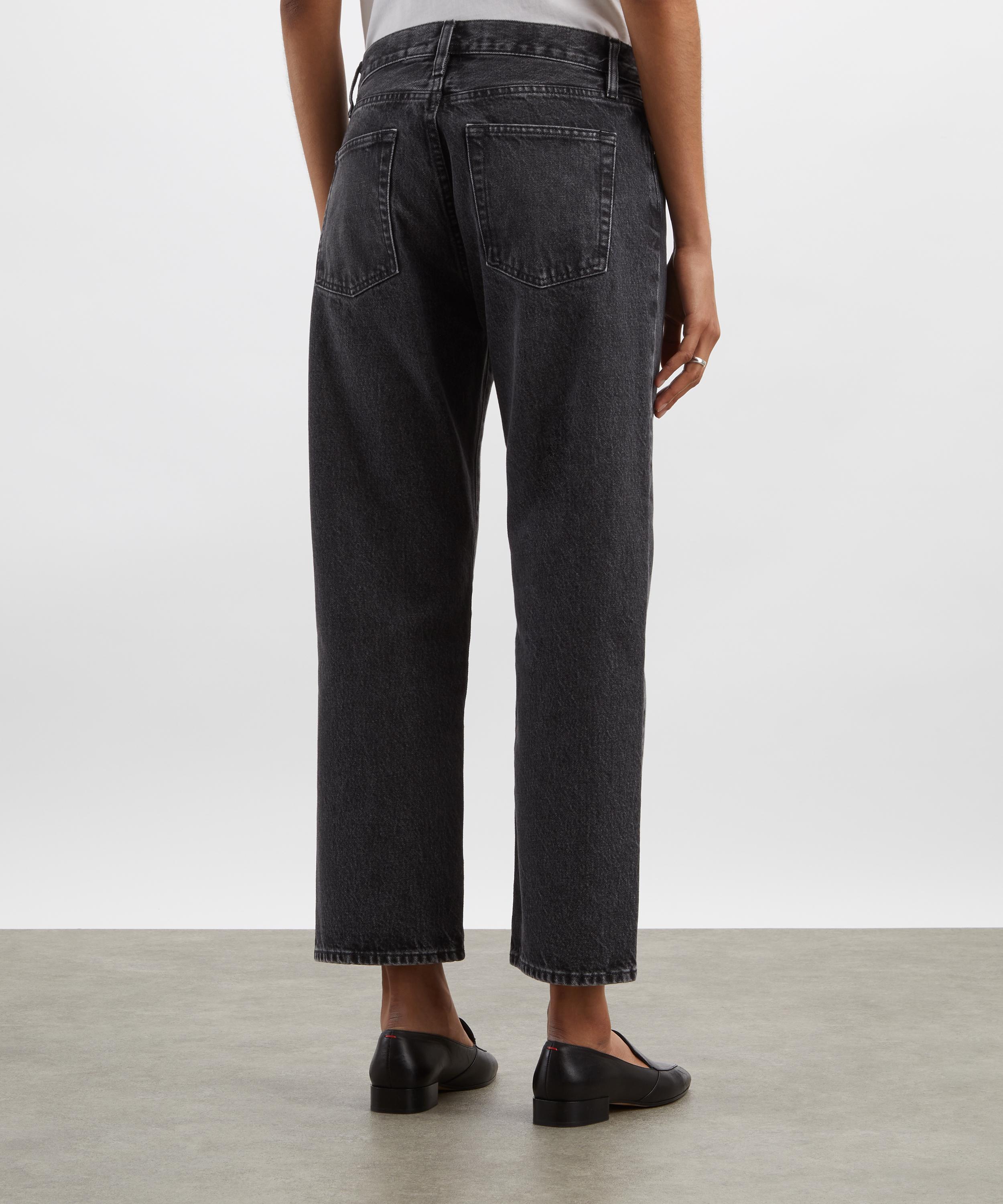 Paige - The Hang Mid-Rise Straight Ankle-Length Jeans in Fractal image number 3