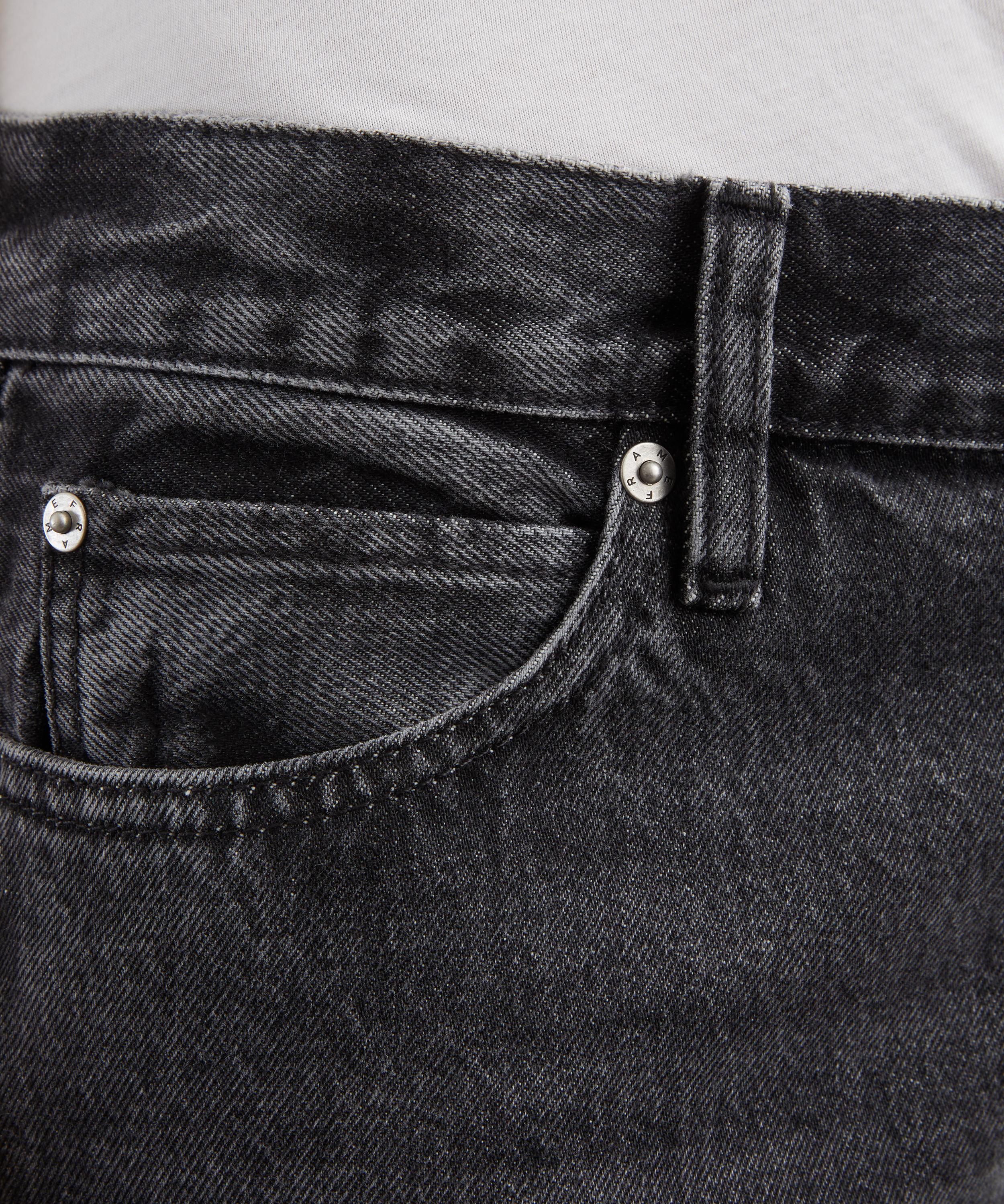 Paige - The Hang Mid-Rise Straight Ankle-Length Jeans in Fractal image number 4