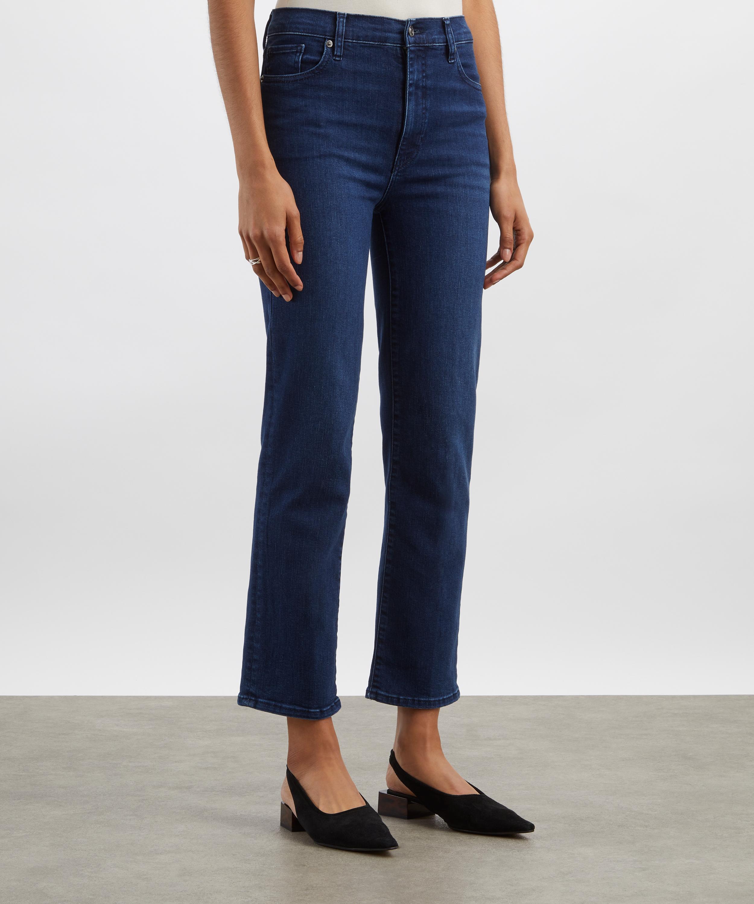 Paige - Le Sleek Straight Jeans in Trick image number 2