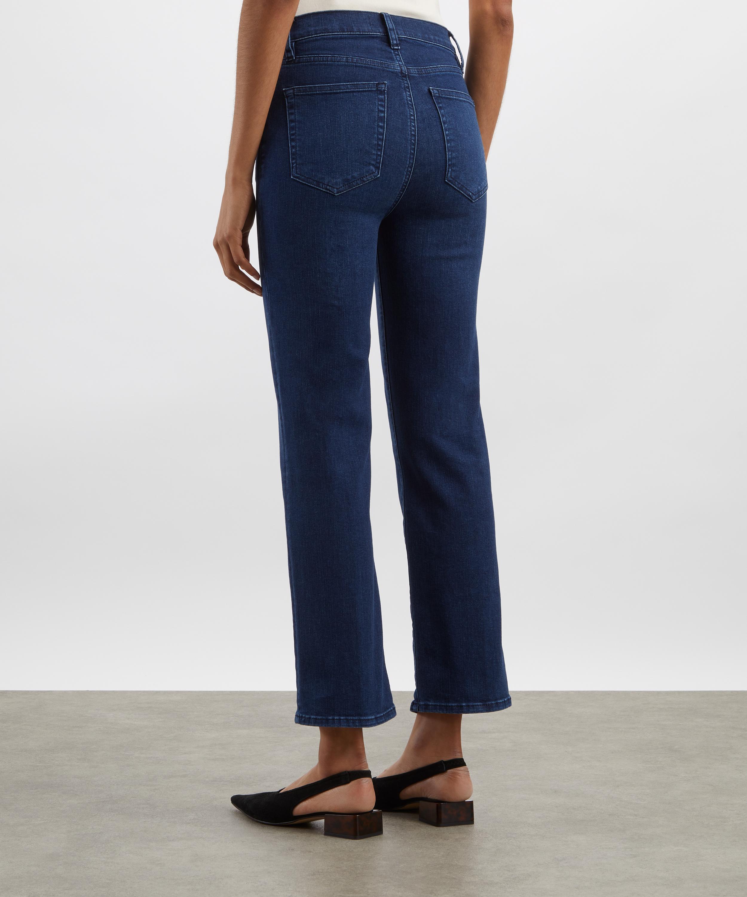 Paige - Le Sleek Straight Jeans in Trick image number 3
